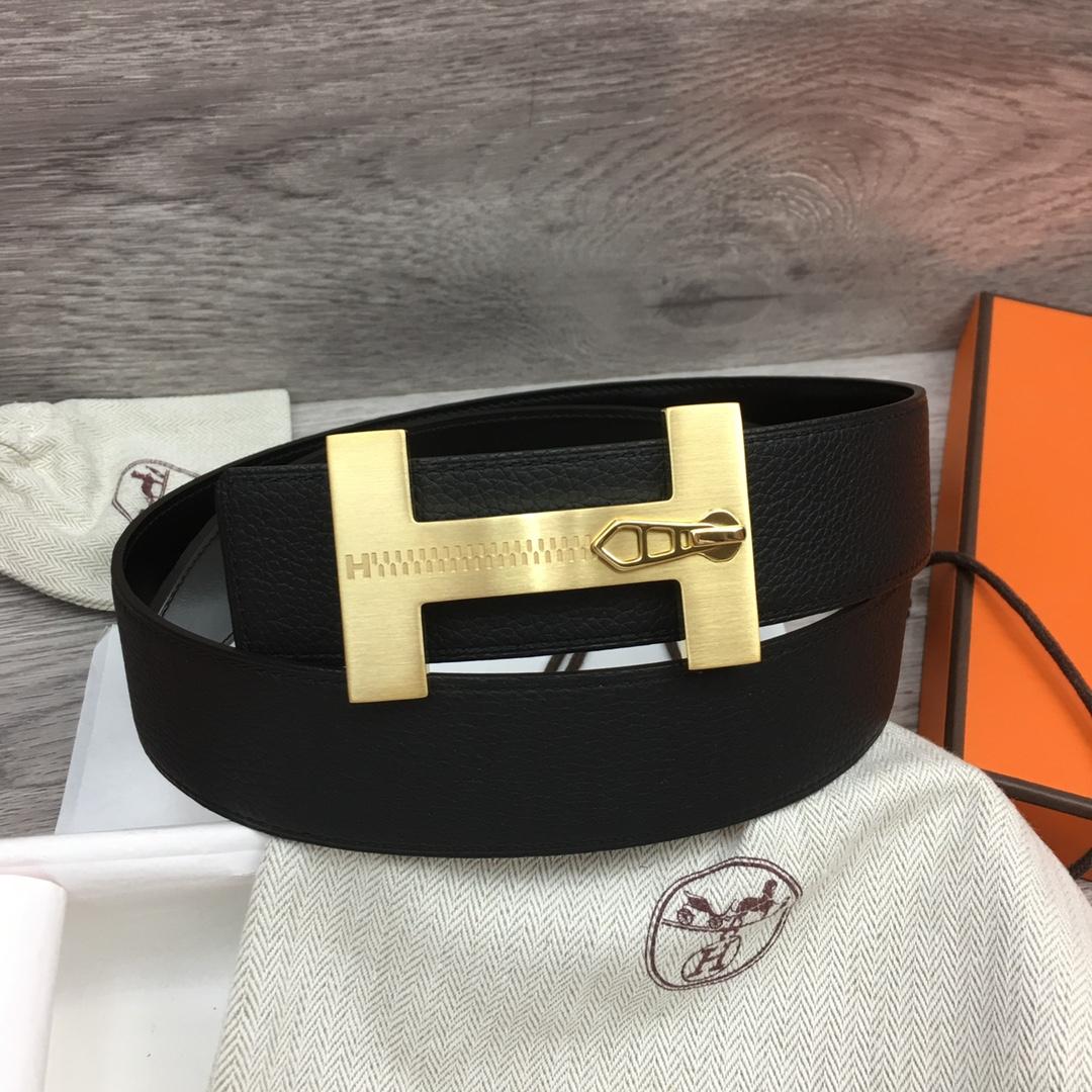 Hermes Leather H Buckle Belt - 