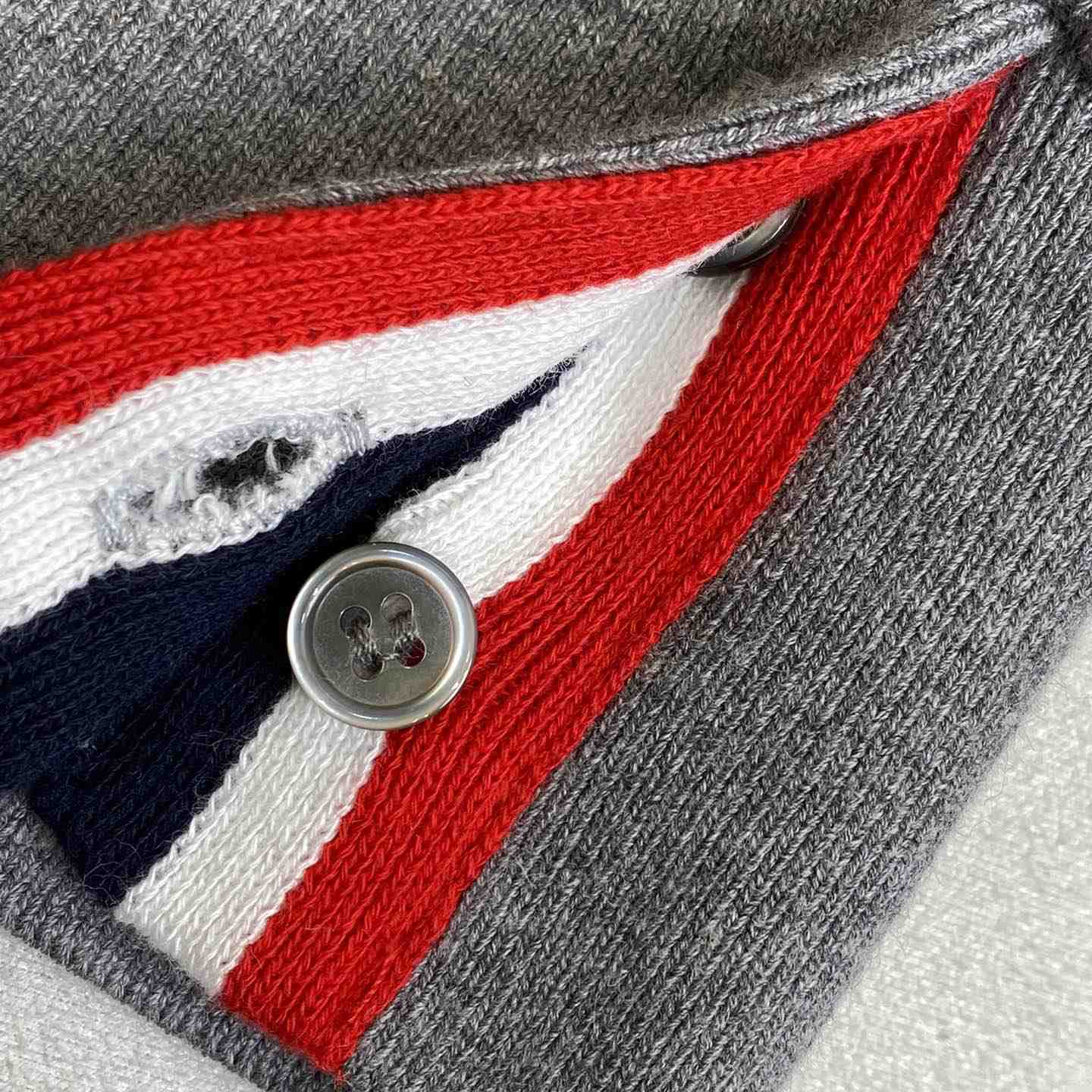 Thom Browne 4-Bar Zip-Up Cashmere Hoodie - 