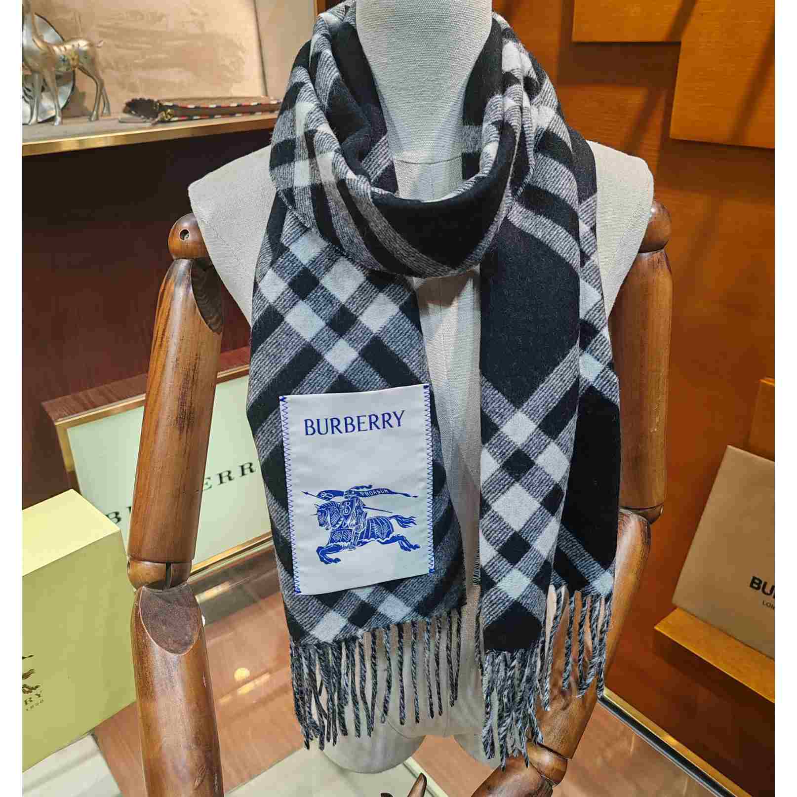 Burberry Check Cashmere Scarf - 