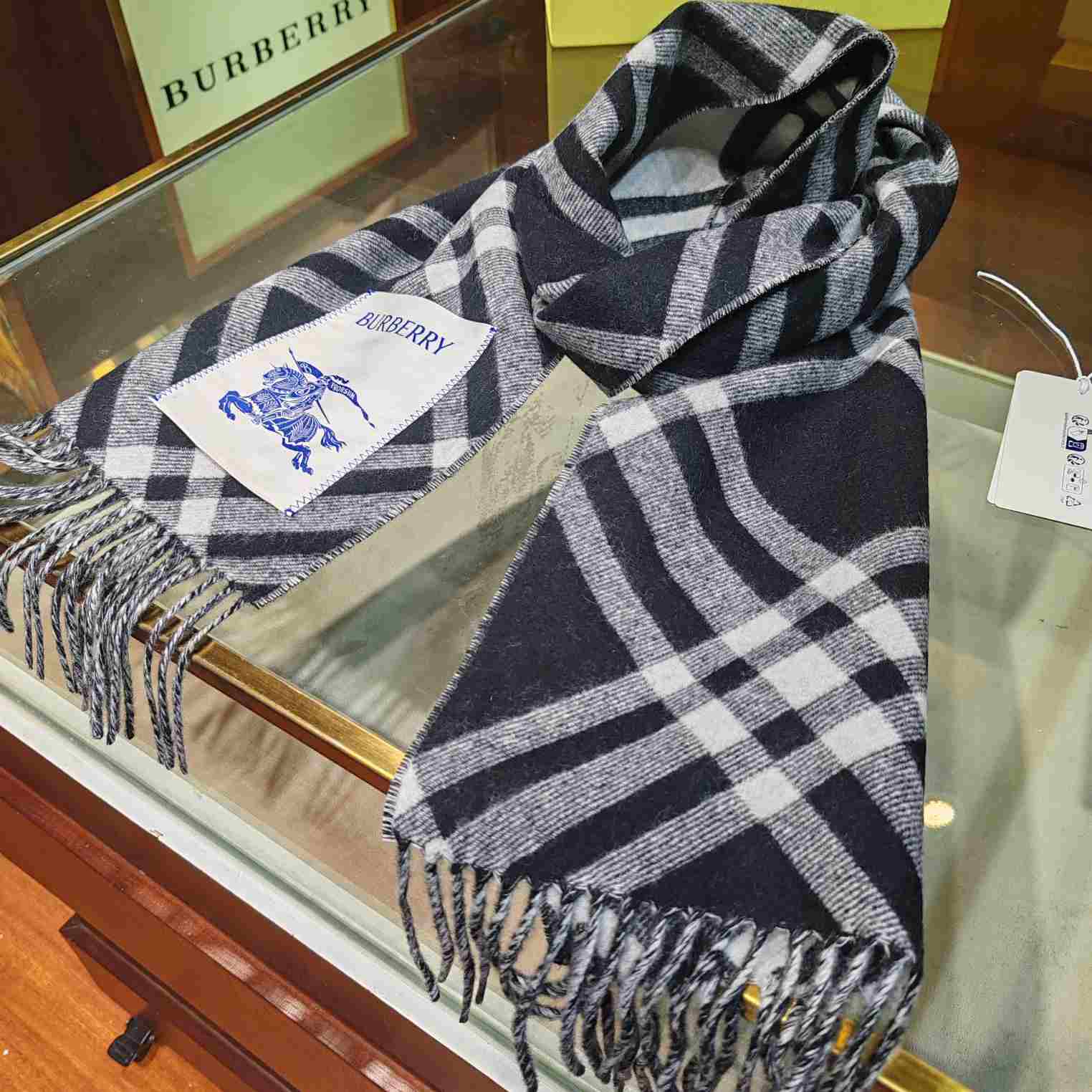 Burberry Check Cashmere Scarf - 