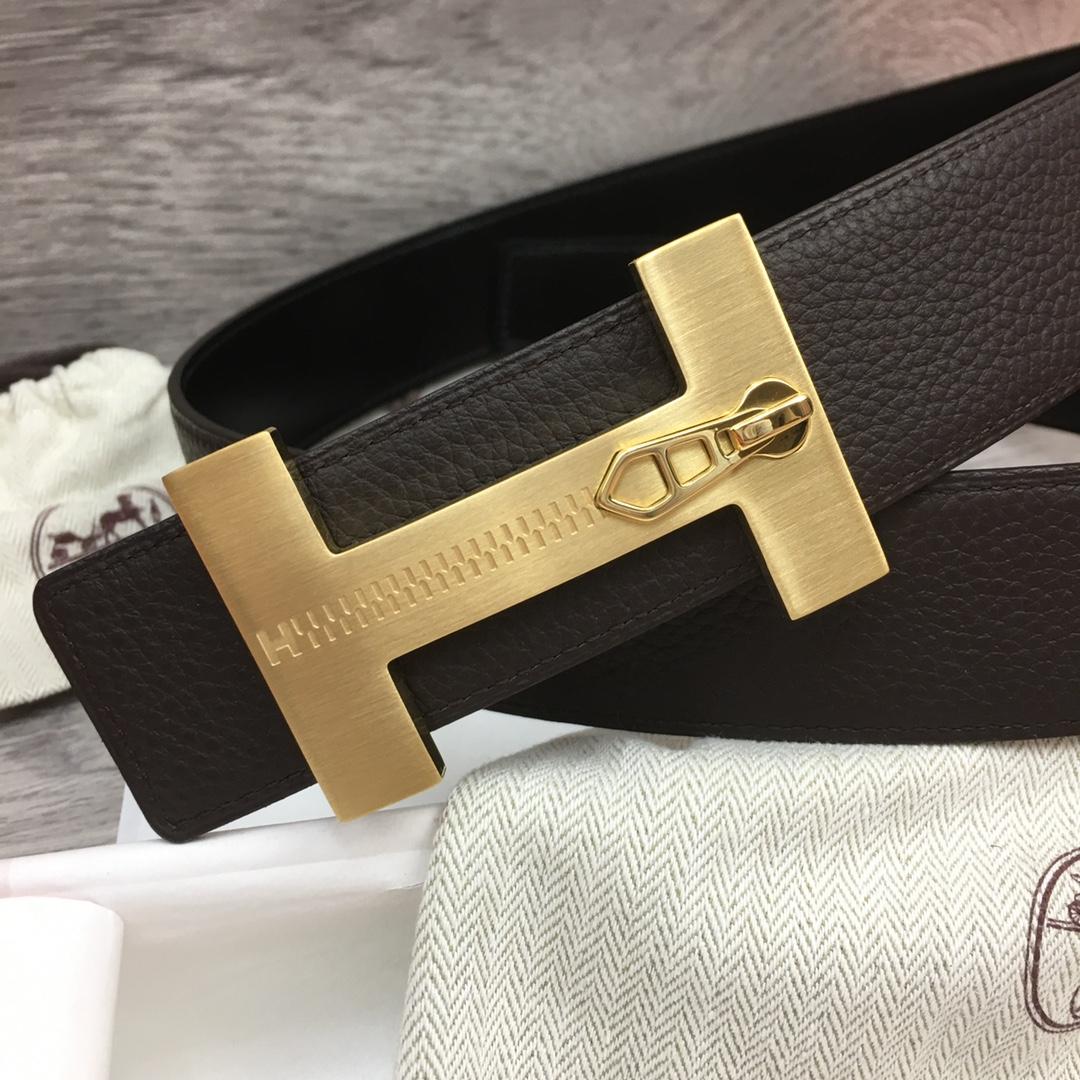 Hermes Leather H Buckle Belt - 