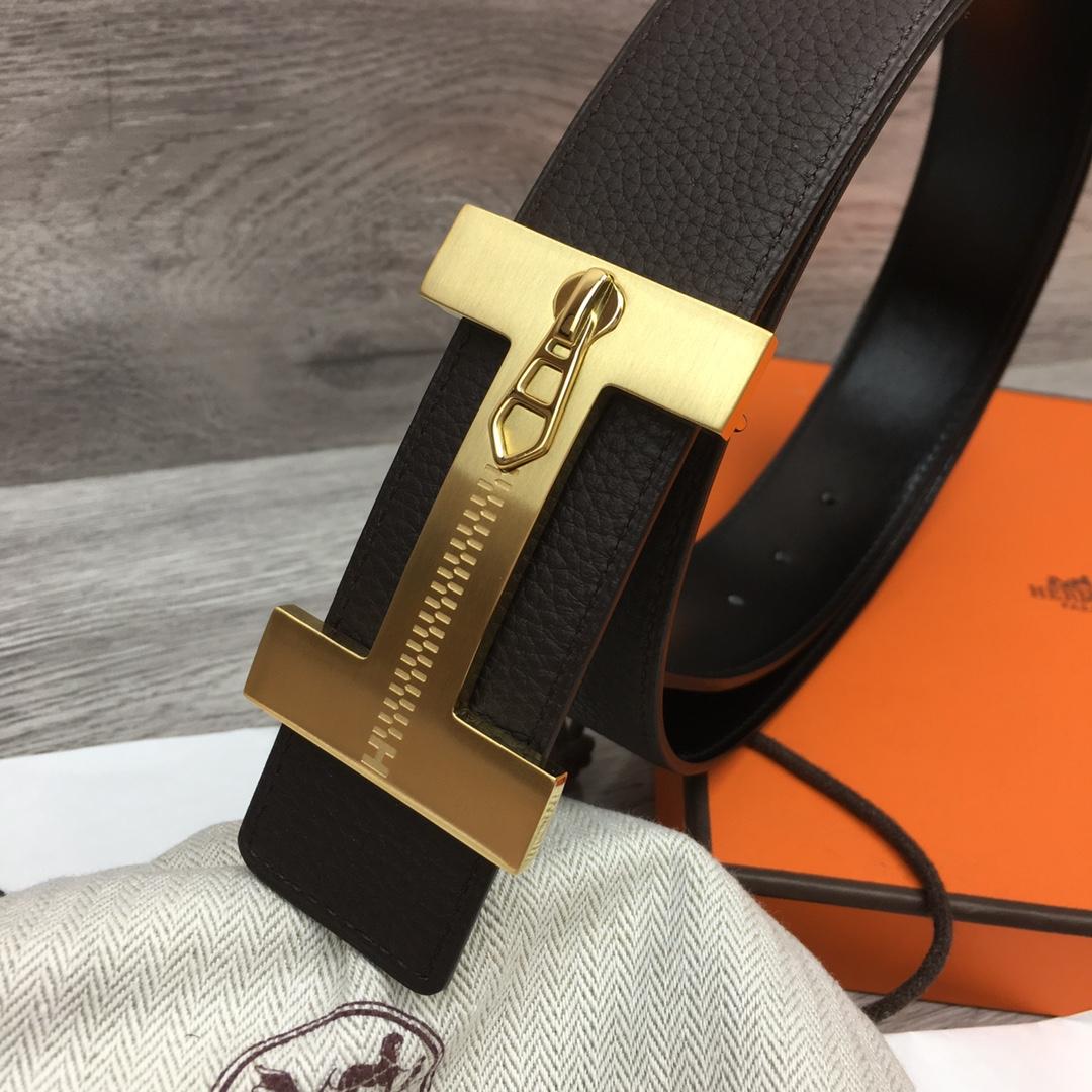 Hermes Leather H Buckle Belt - 
