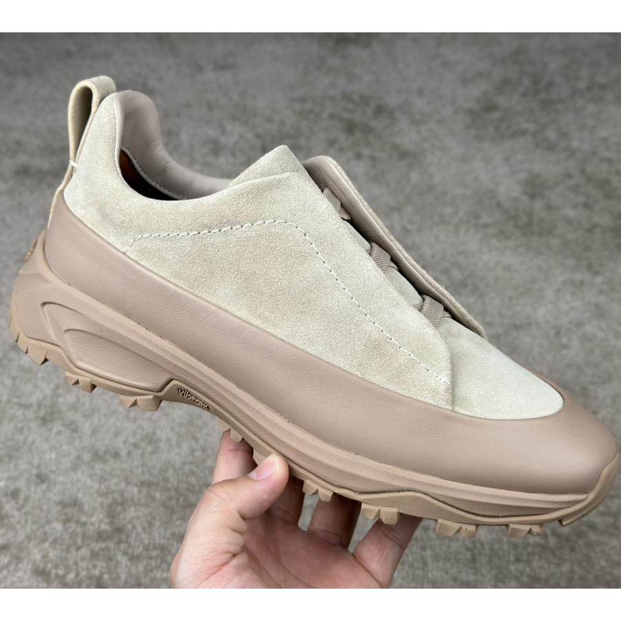 Zegna Suede And Leather Triple Stitch™ Monte Sneakers - 