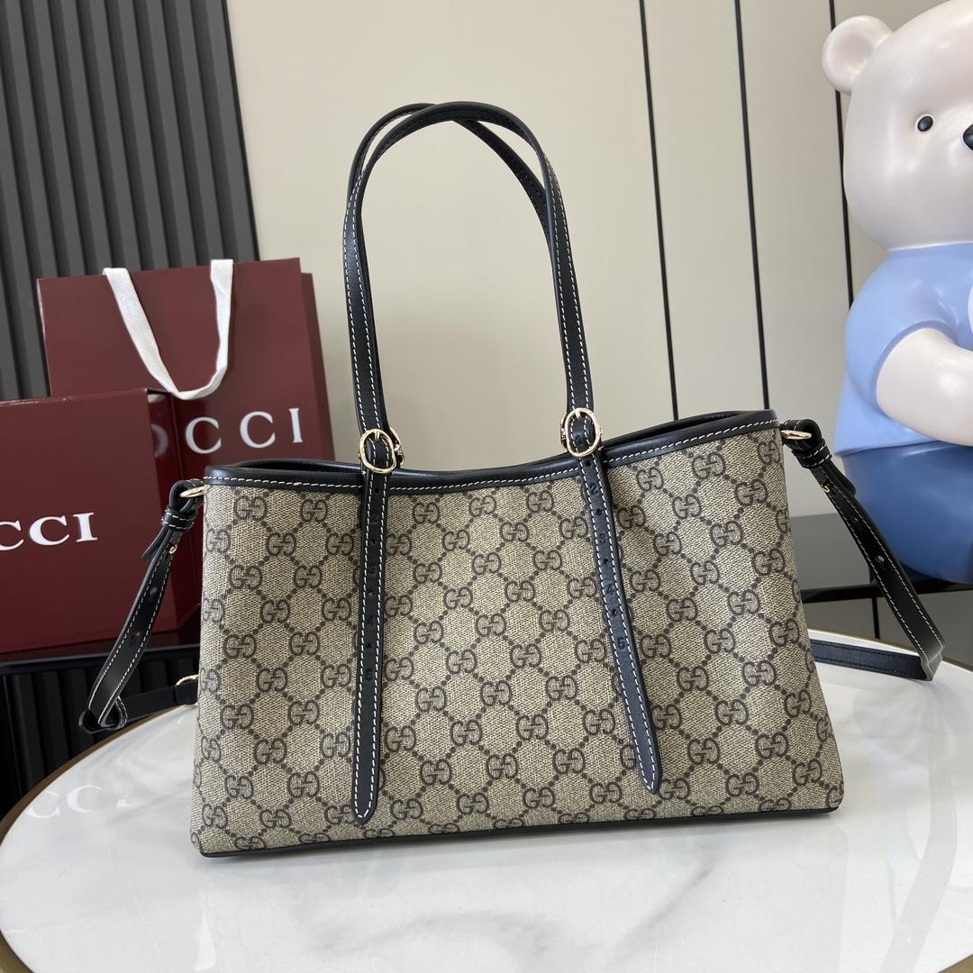 Gucci GG Emblem Small Tote Bag - 