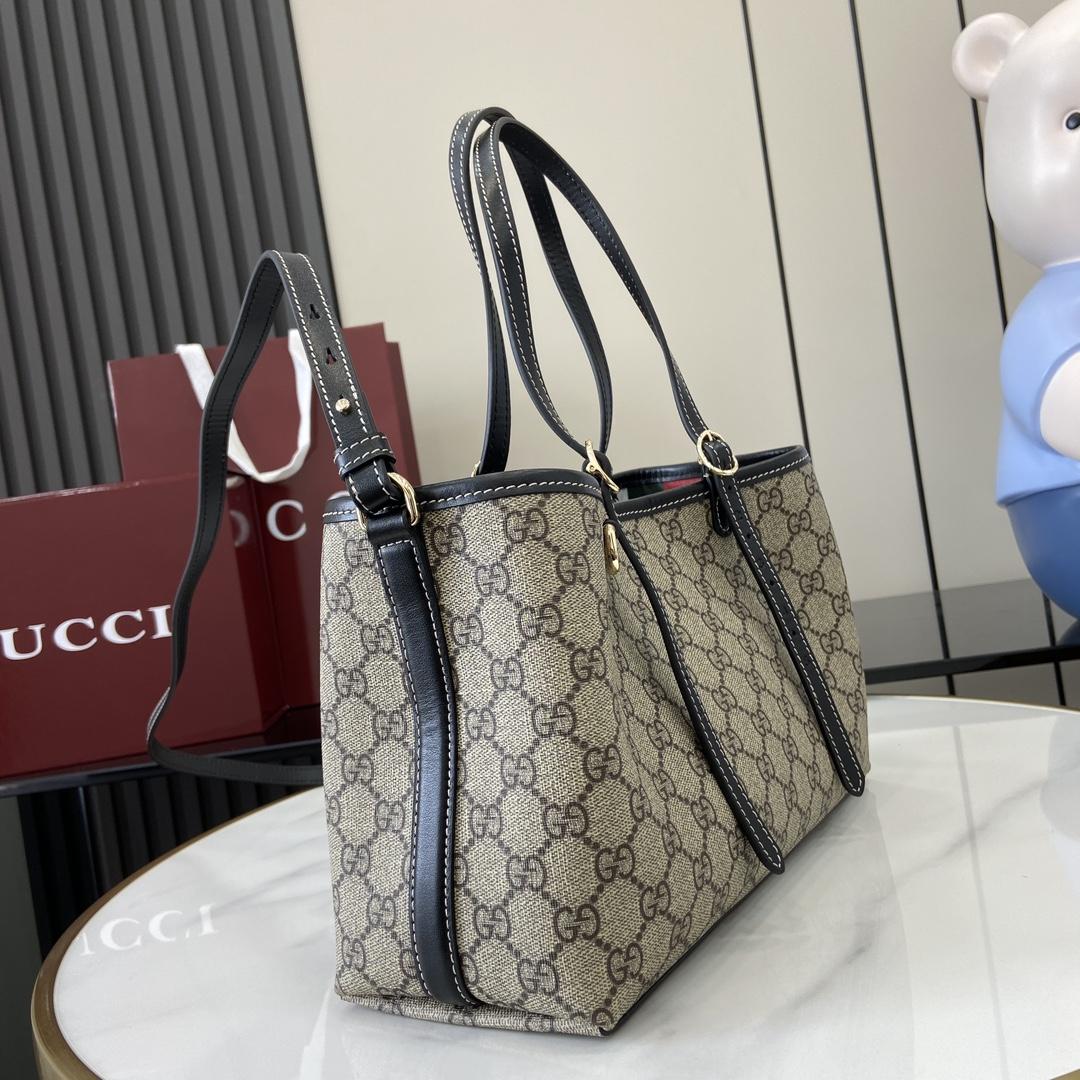 Gucci GG Emblem Small Tote Bag - 