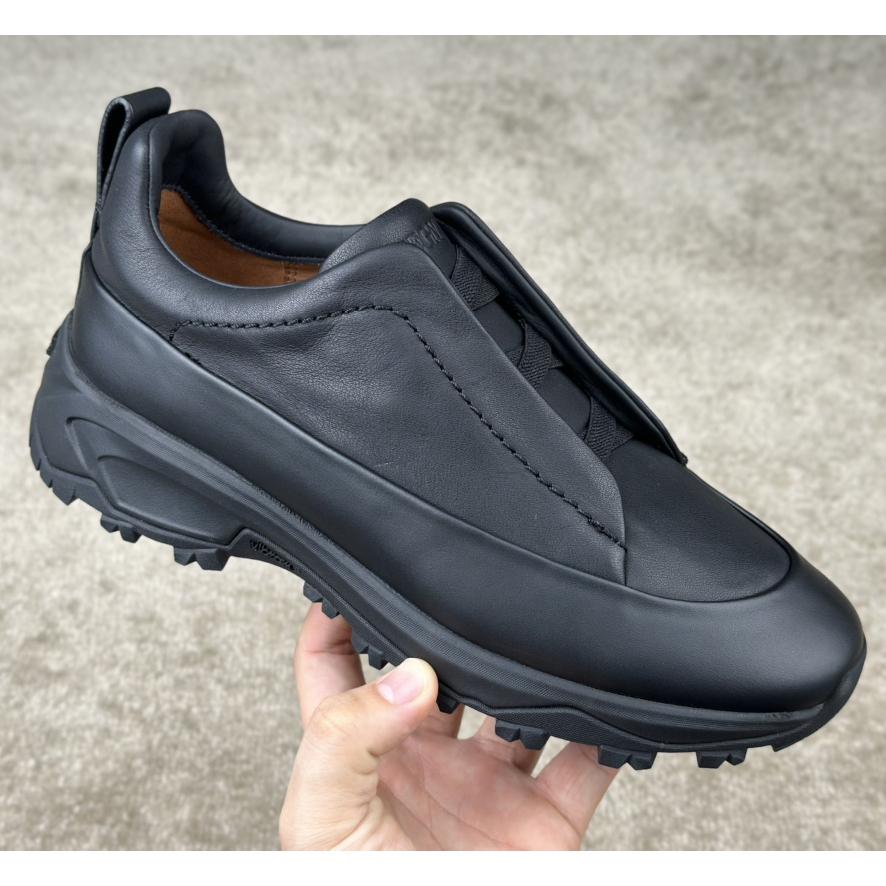 Zegna Suede And Leather Triple Stitch™ Monte Sneakers - 