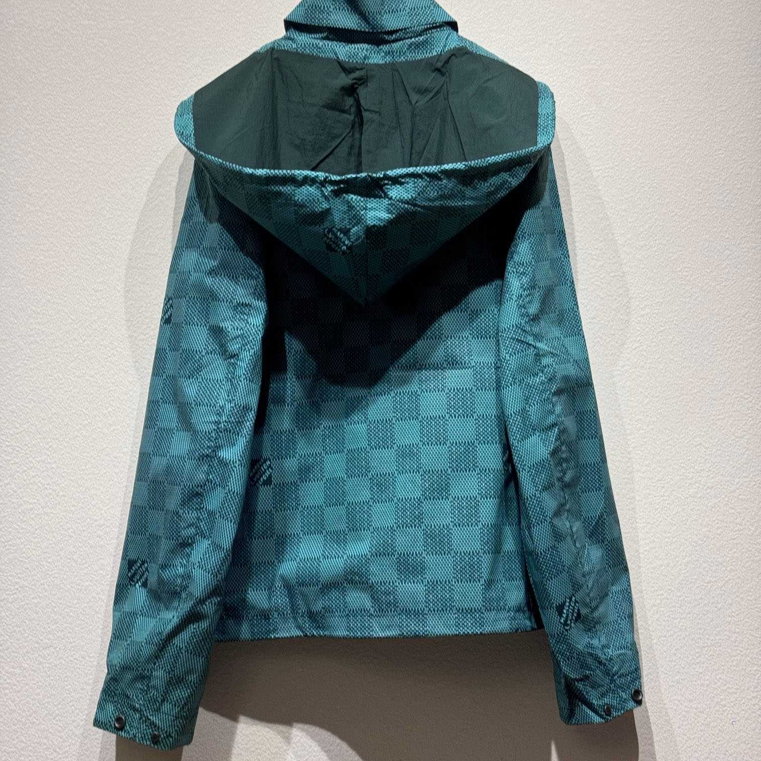 Louis Vuitton Printed Nylon Hooded Windbreaker   - 