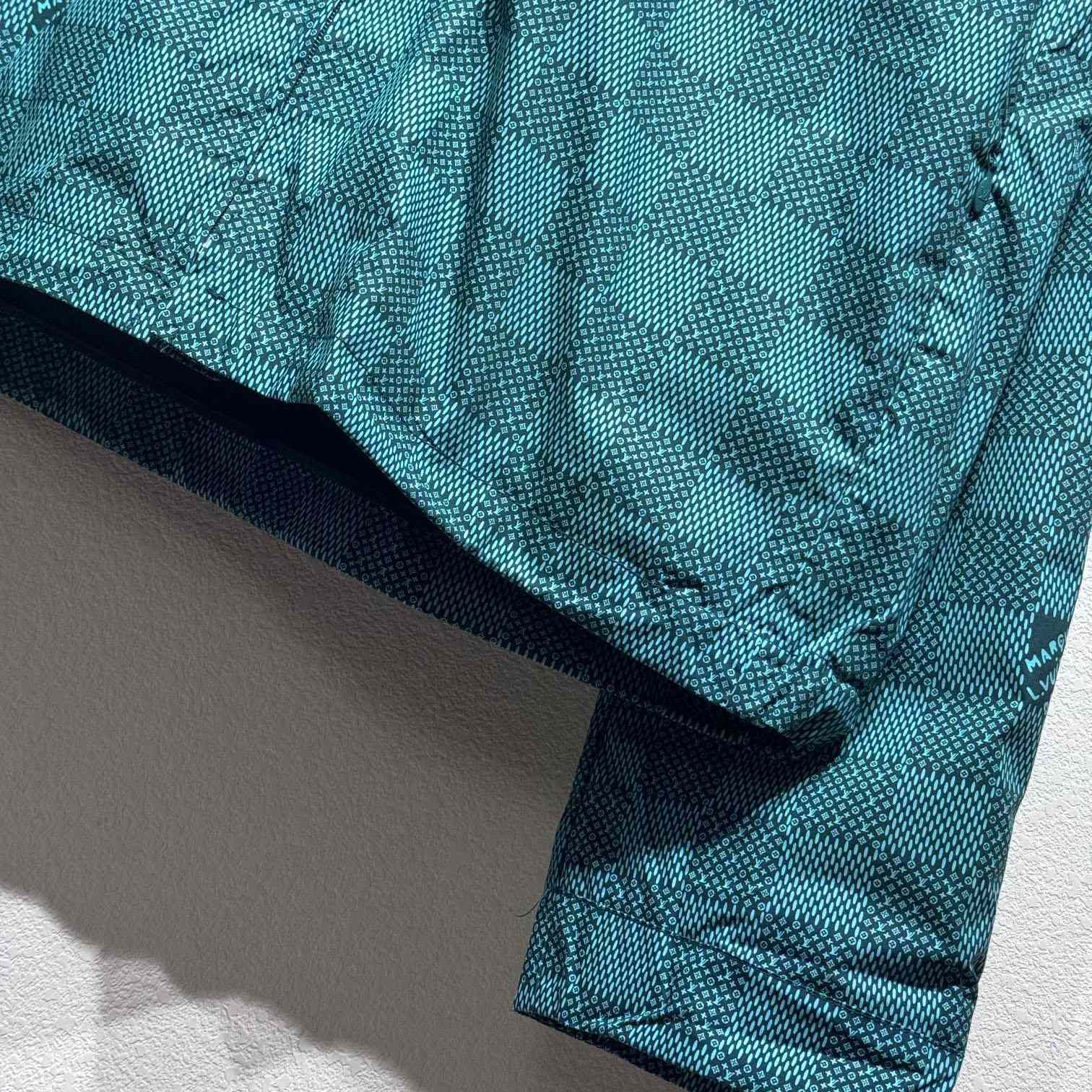 Louis Vuitton Printed Nylon Hooded Windbreaker   - 