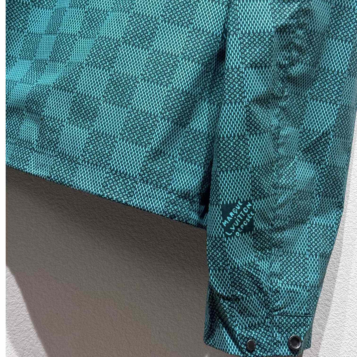 Louis Vuitton Printed Nylon Hooded Windbreaker   - 