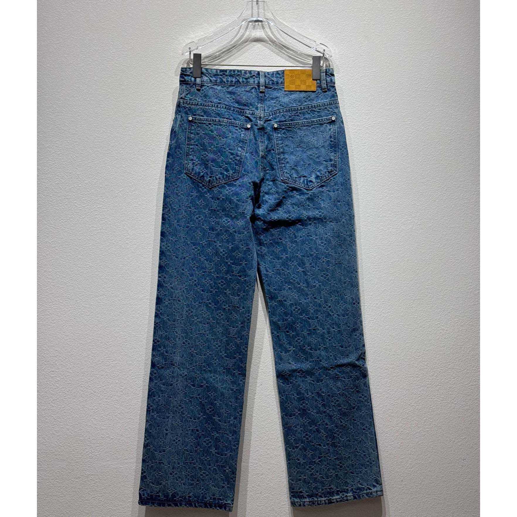 Louis Vuitton Monogram Jacquard Skate Denim Pants  1AGHVA - 