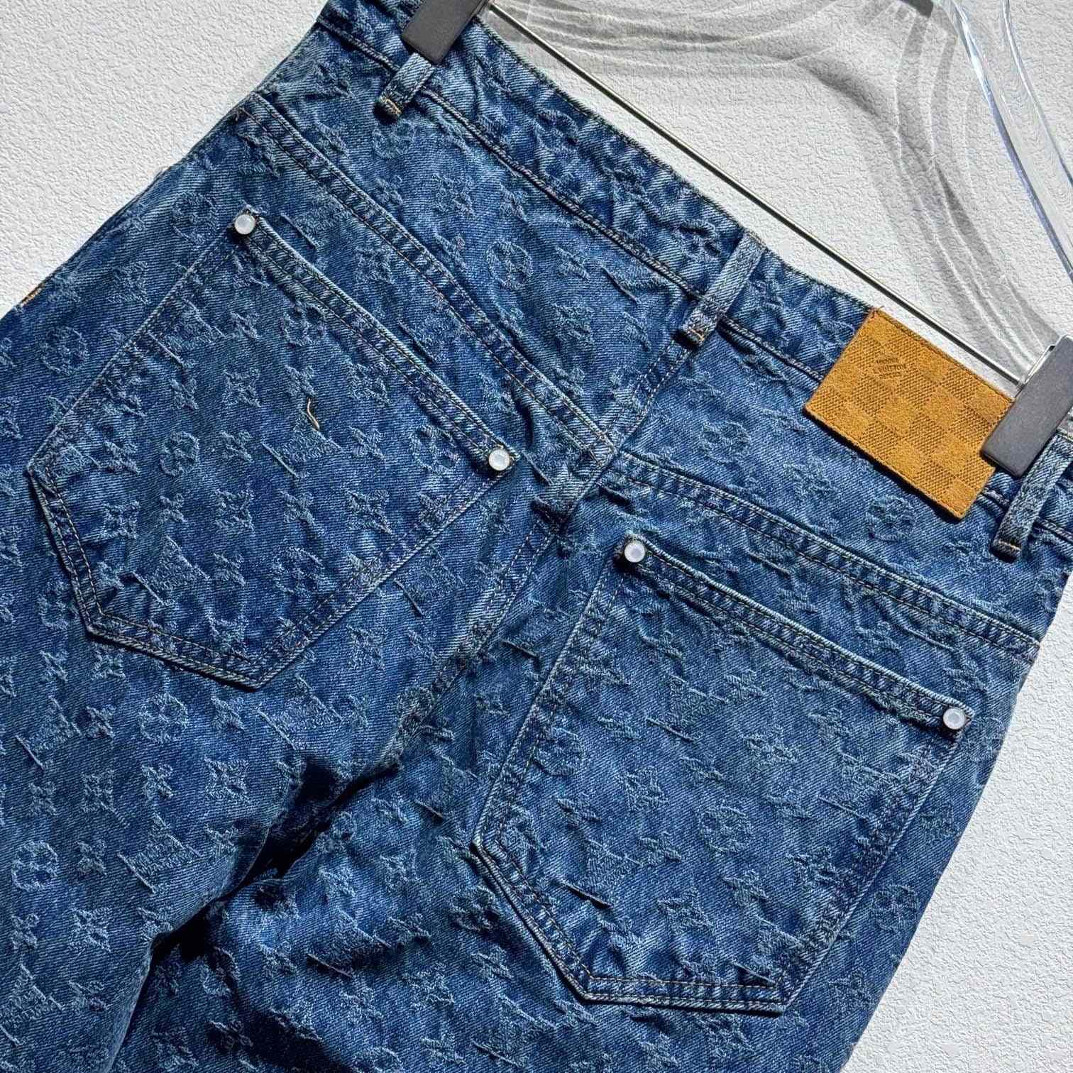 Louis Vuitton Monogram Jacquard Skate Denim Pants  1AGHVA - 