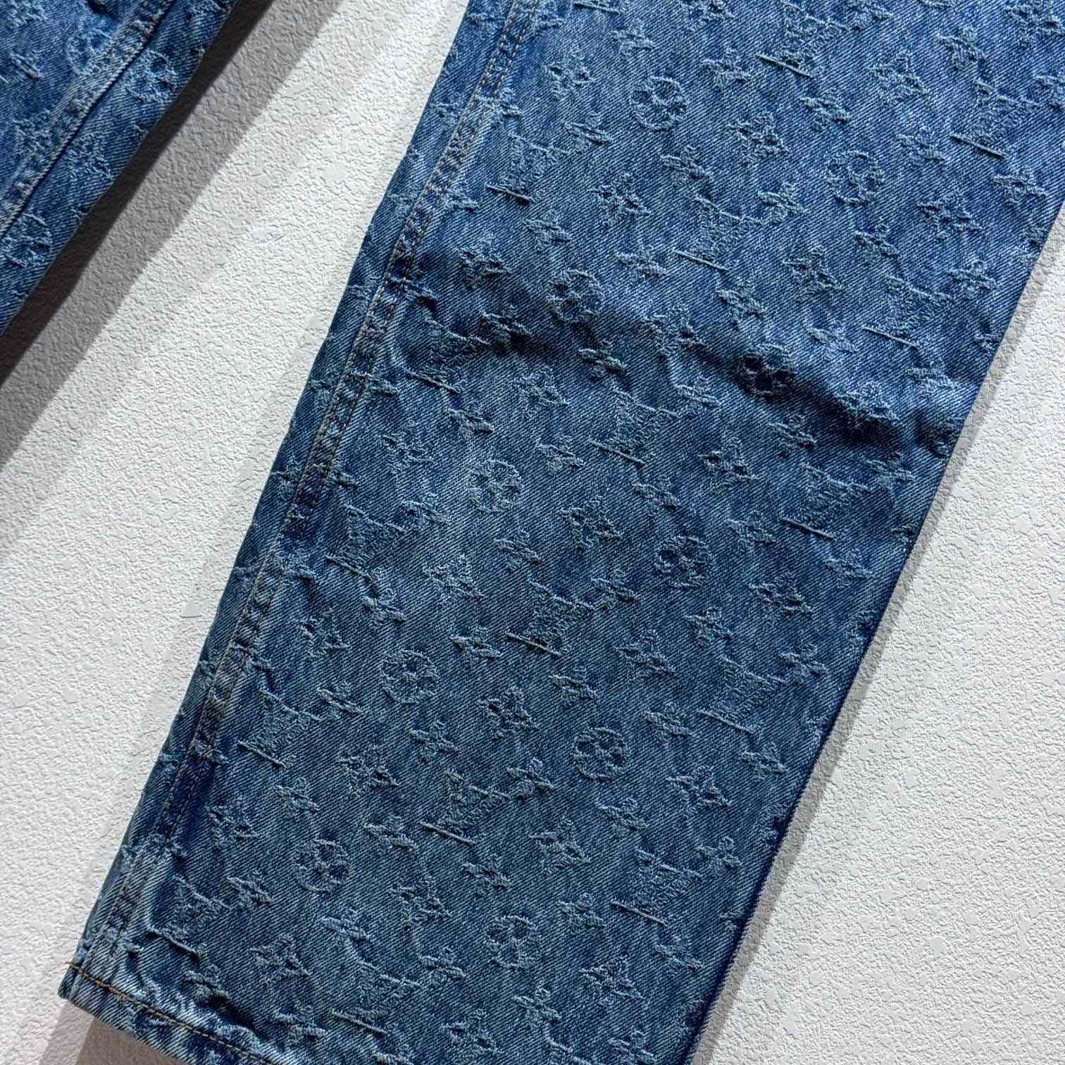 Louis Vuitton Monogram Jacquard Skate Denim Pants  1AGHVA - 
