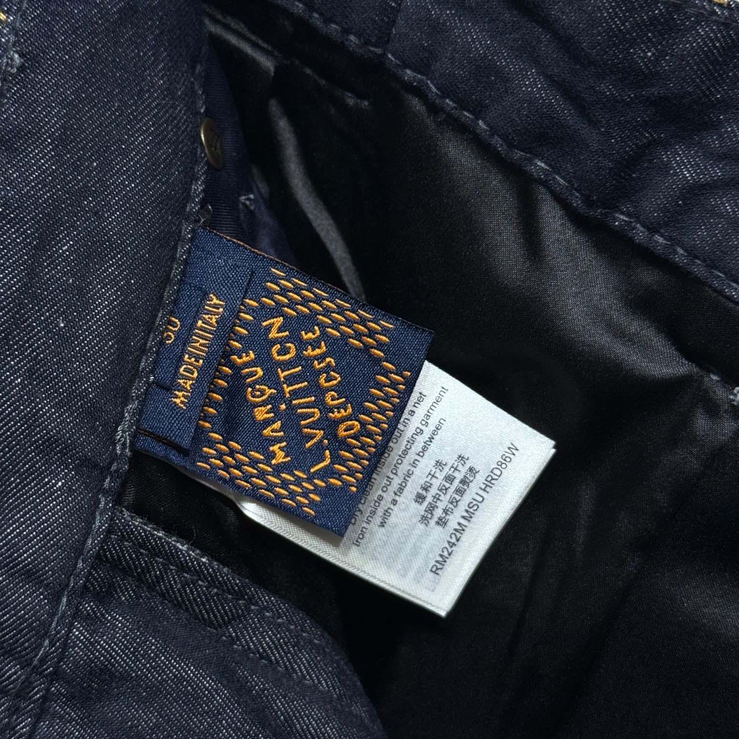 Louis Vuitton Embroidered Denim Pants    - 