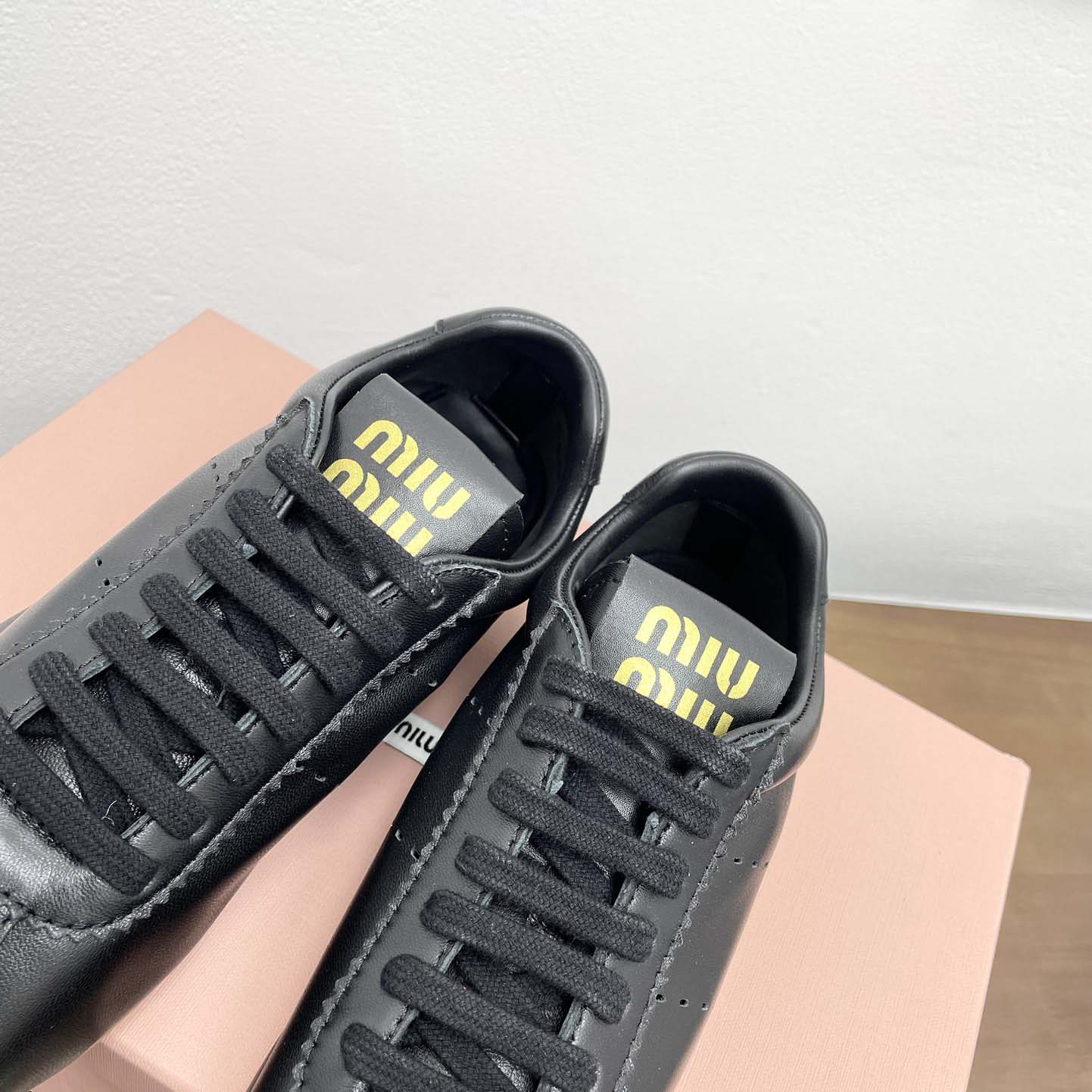 Miu Miu Plume Nappa Leather Sneakers - 