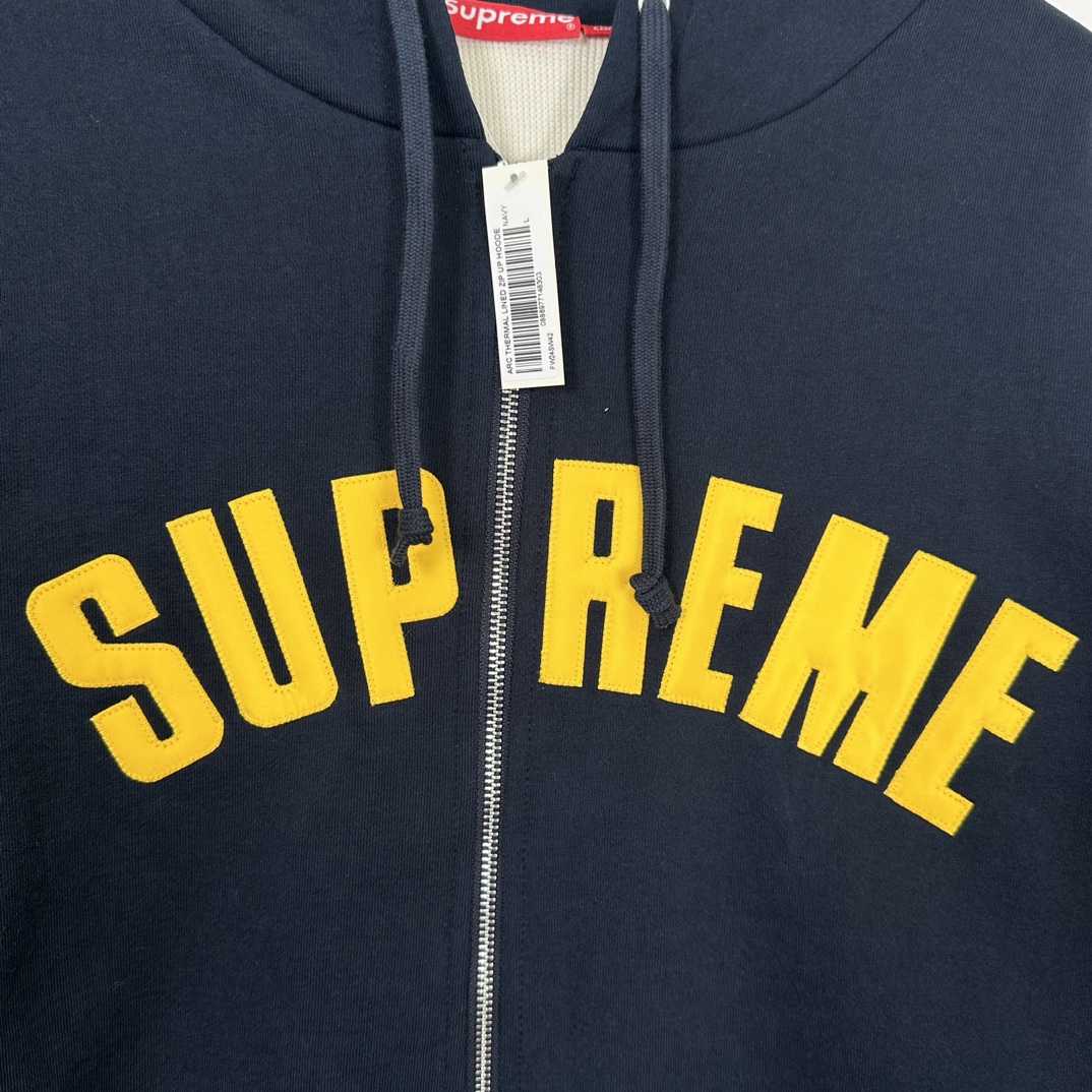 Supreme Arc Thermal Zip Up Hooded Sweatshirt - 
