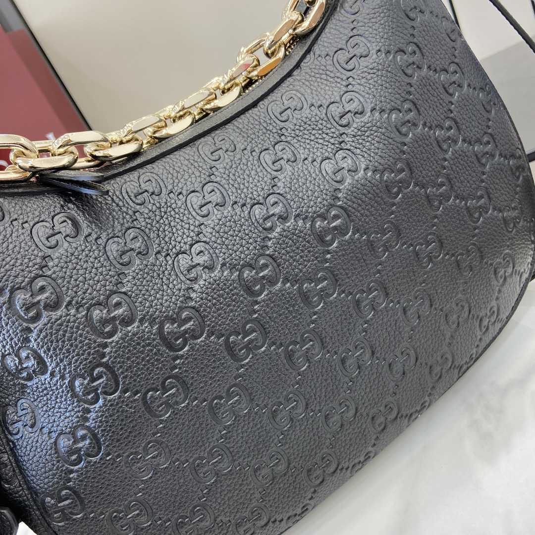 Gucci GG Emblem Medium Shoulder Bag - 