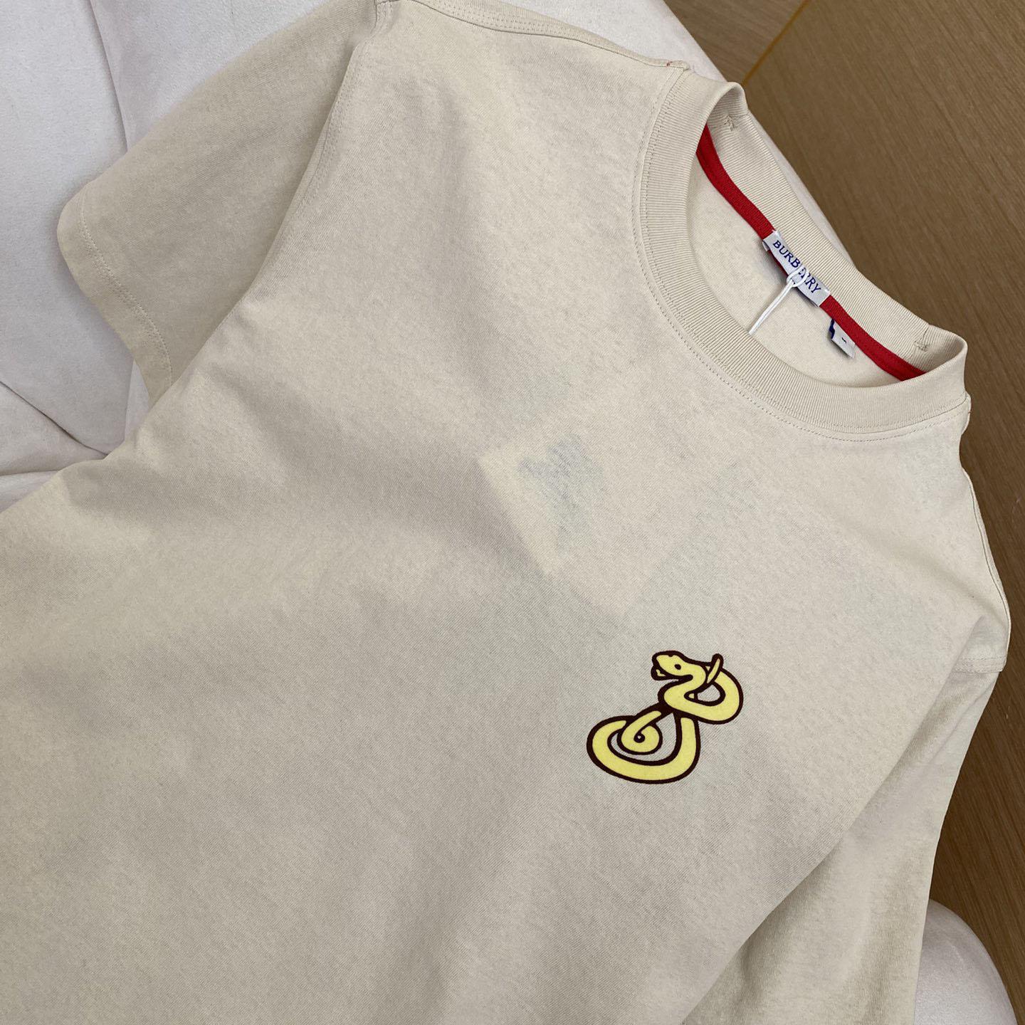 Burberry B Snake Cotton T-shirt  - 