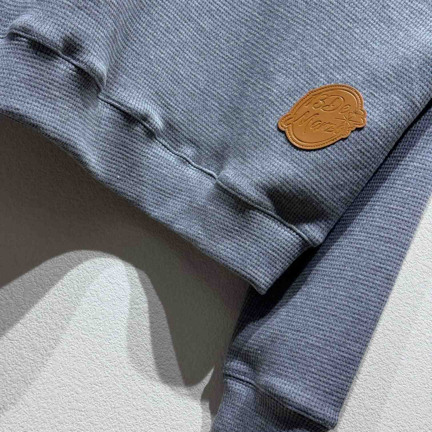 13DE MARZO 2408 Doozoo Waffle Check Hoodie Grey - 