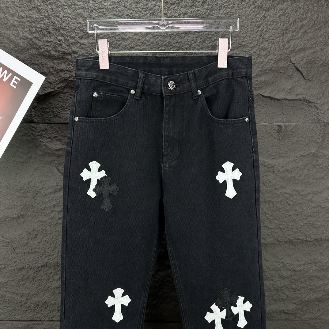 Chrome Hearts Straight Leg Jeans - 