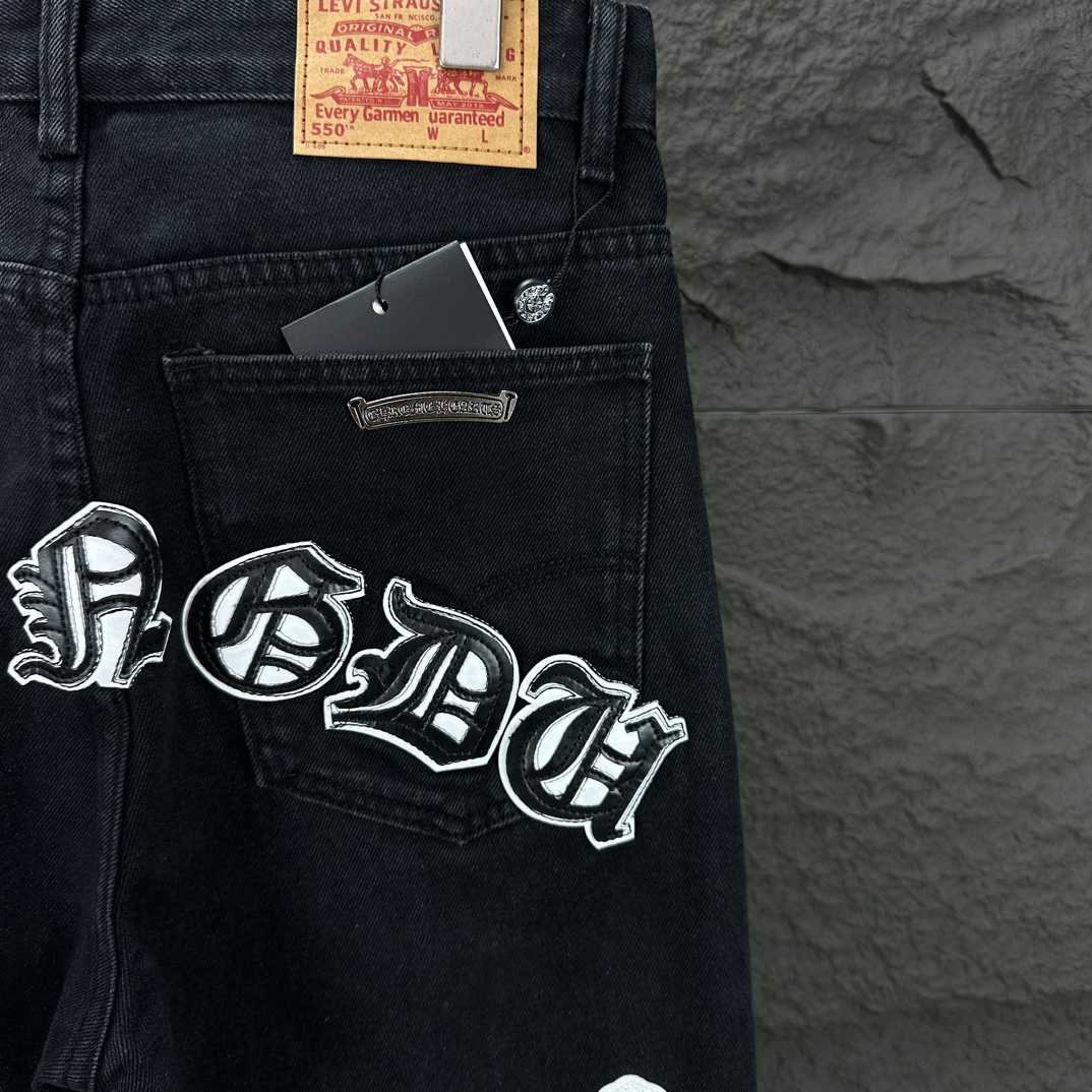 Chrome Hearts Straight Leg Jeans - 