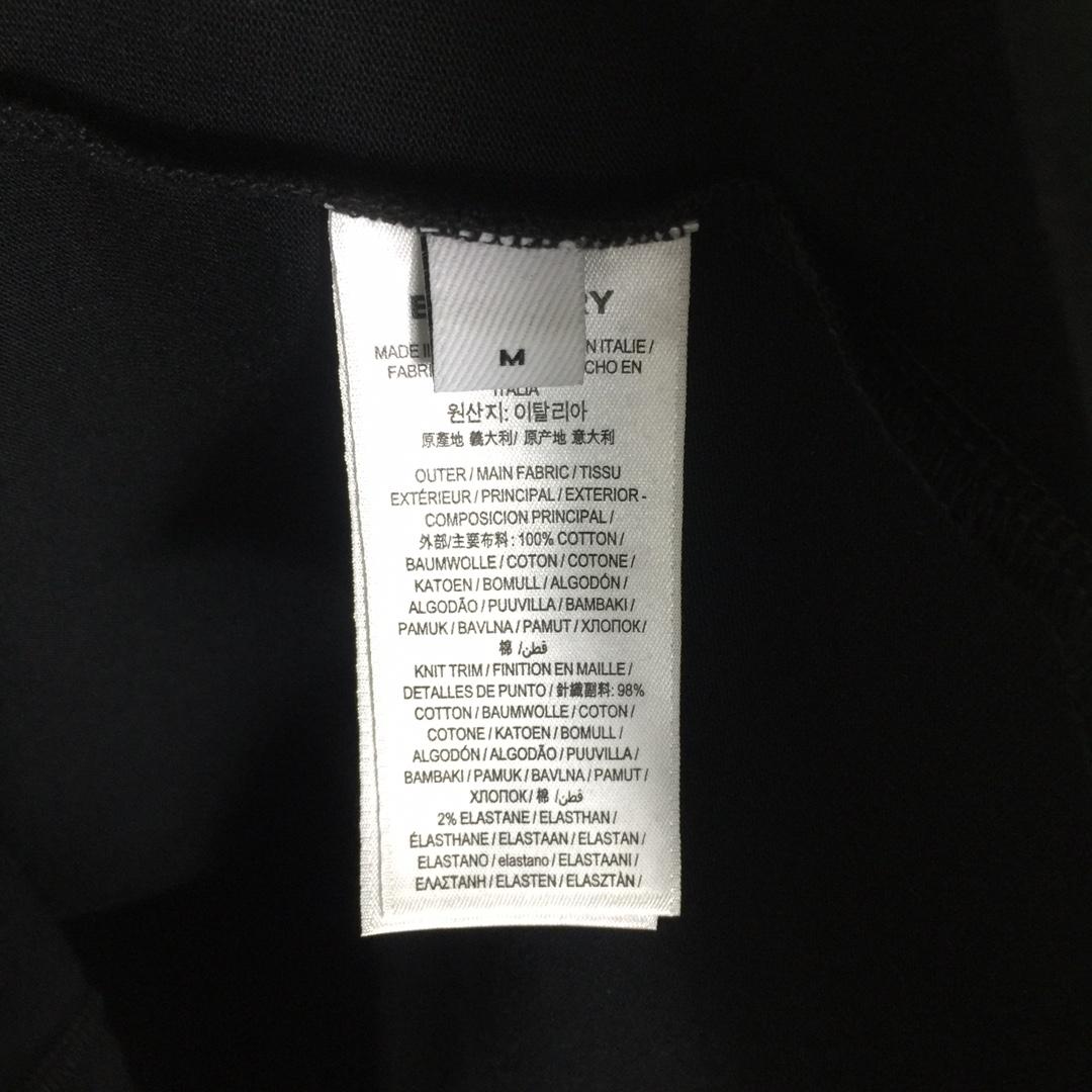 Burberry Embroidered TB Lettering Cotton T-shirt - 