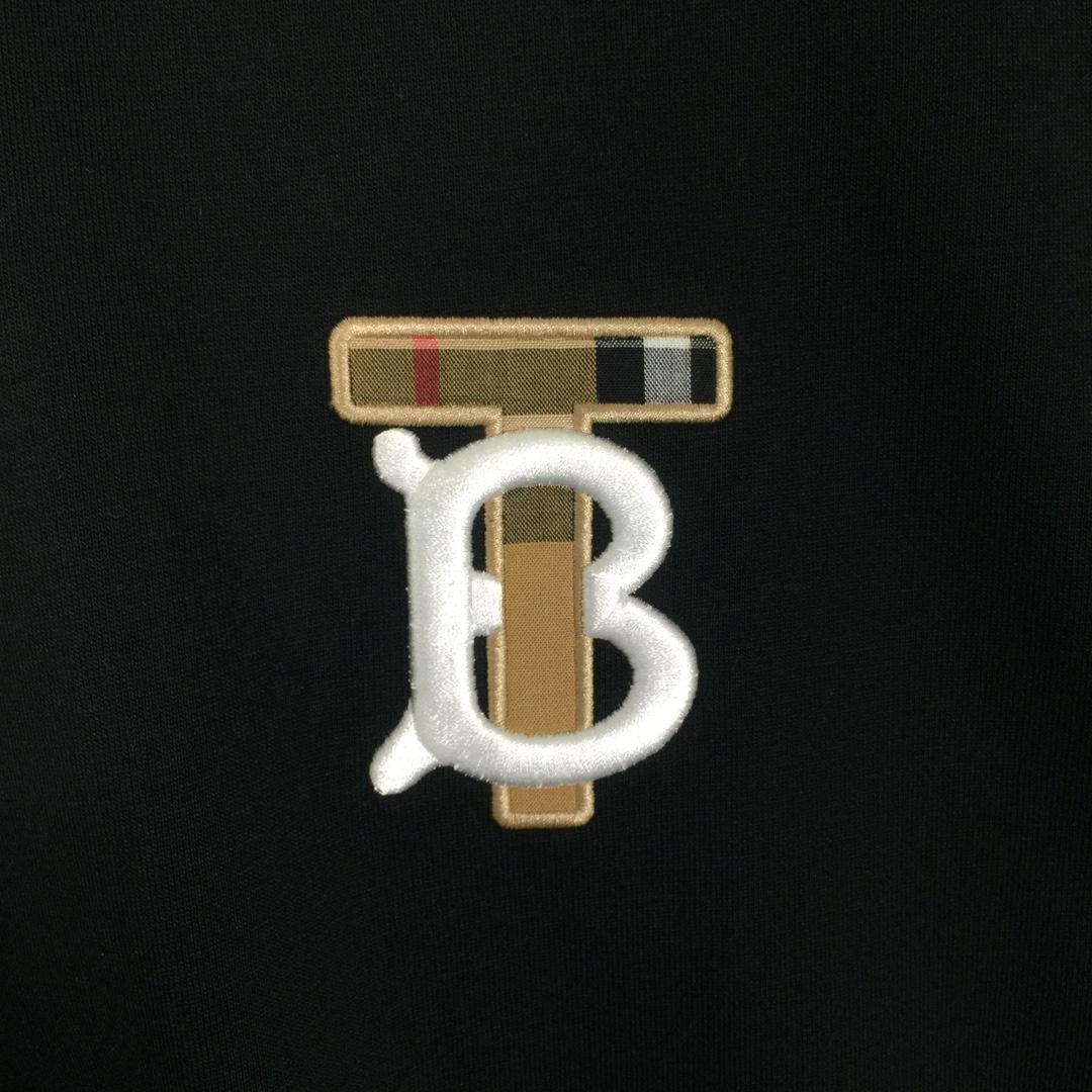 Burberry Embroidered TB Lettering Cotton T-shirt - 