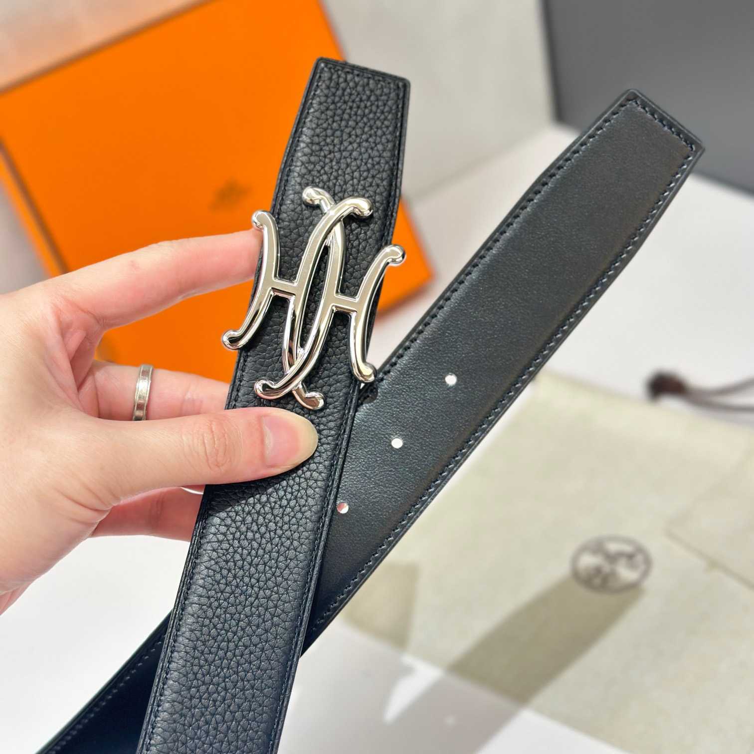 Hermes Neo Lift Belt Buckle & Reversible Leather Strap 38 mm - 