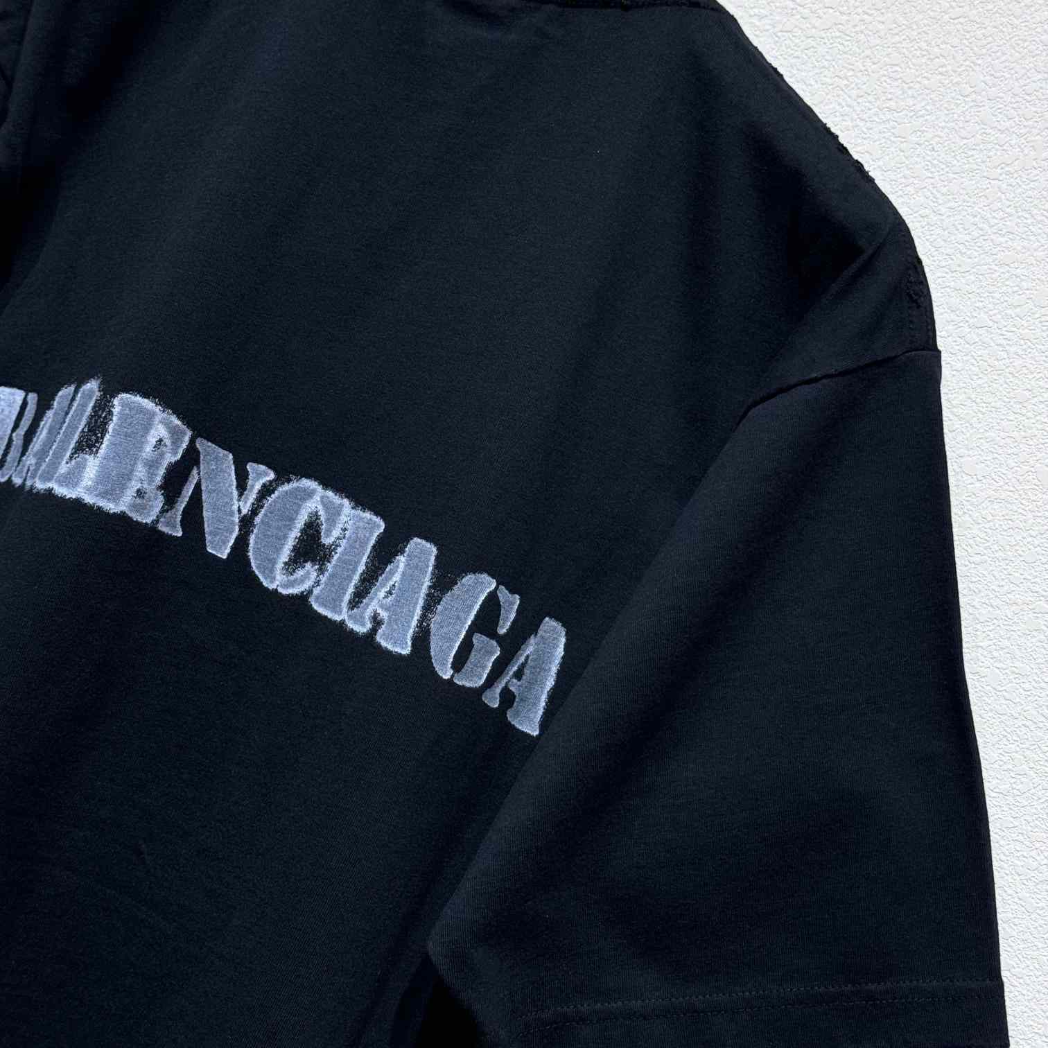 Balenciaga Stencil Type T-Shirt - DesignerGu