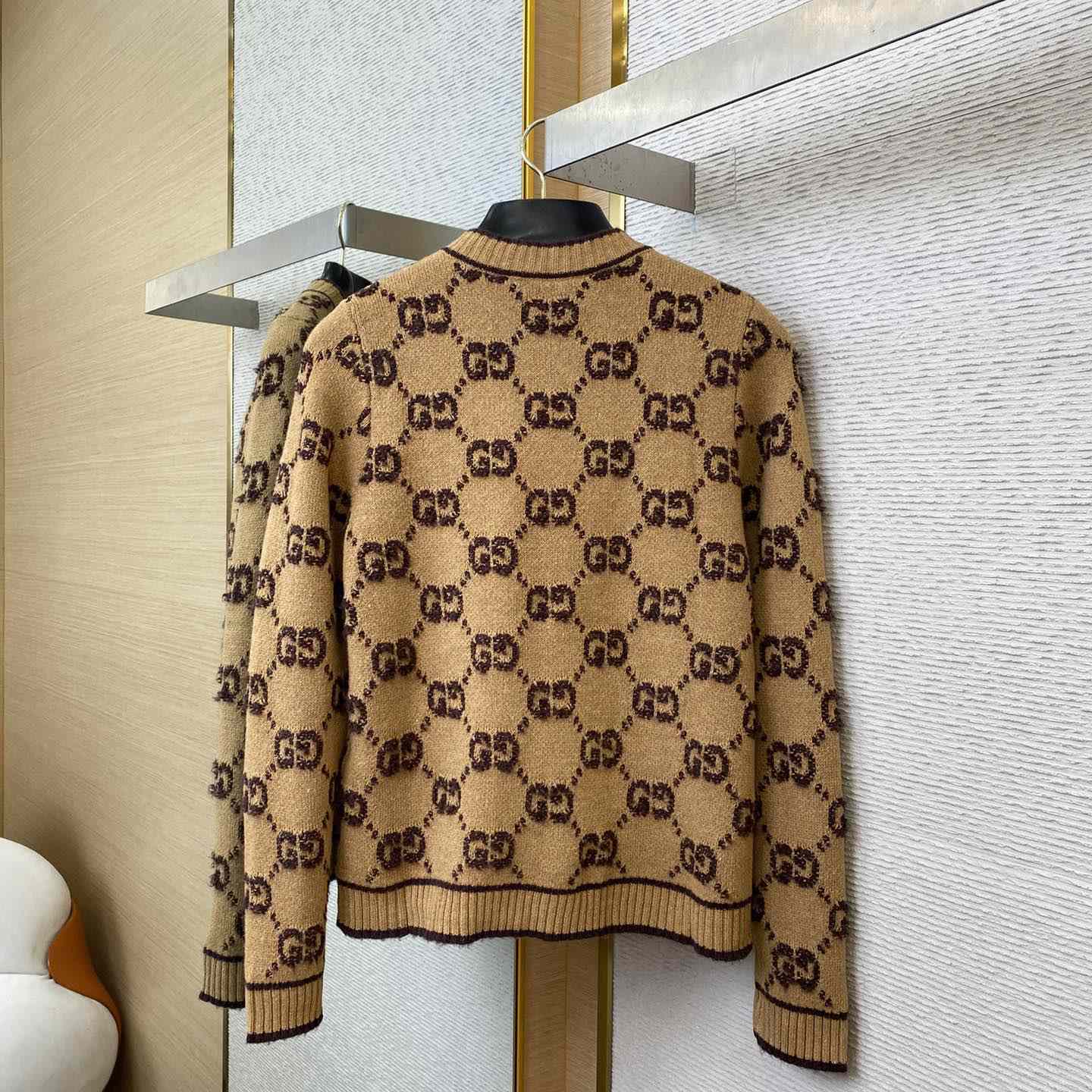 Gucci GG Wool Bouclé Jacquard Cardigan - 