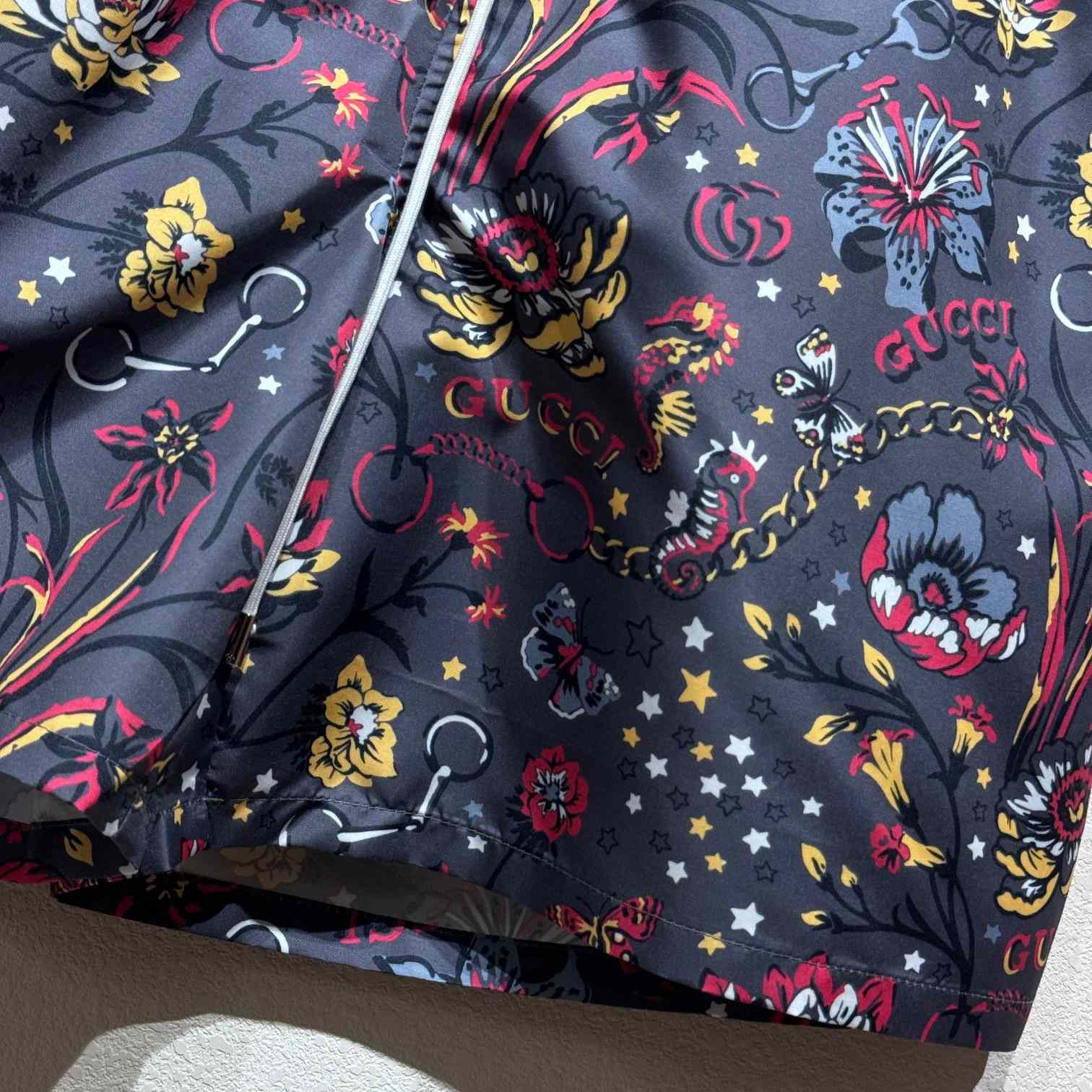 Gucci Punk Floral-print Cotton Poplin Shorts - 