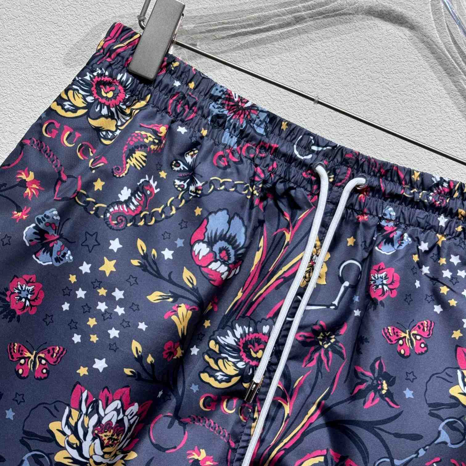 Gucci Punk Floral-print Cotton Poplin Shorts - 