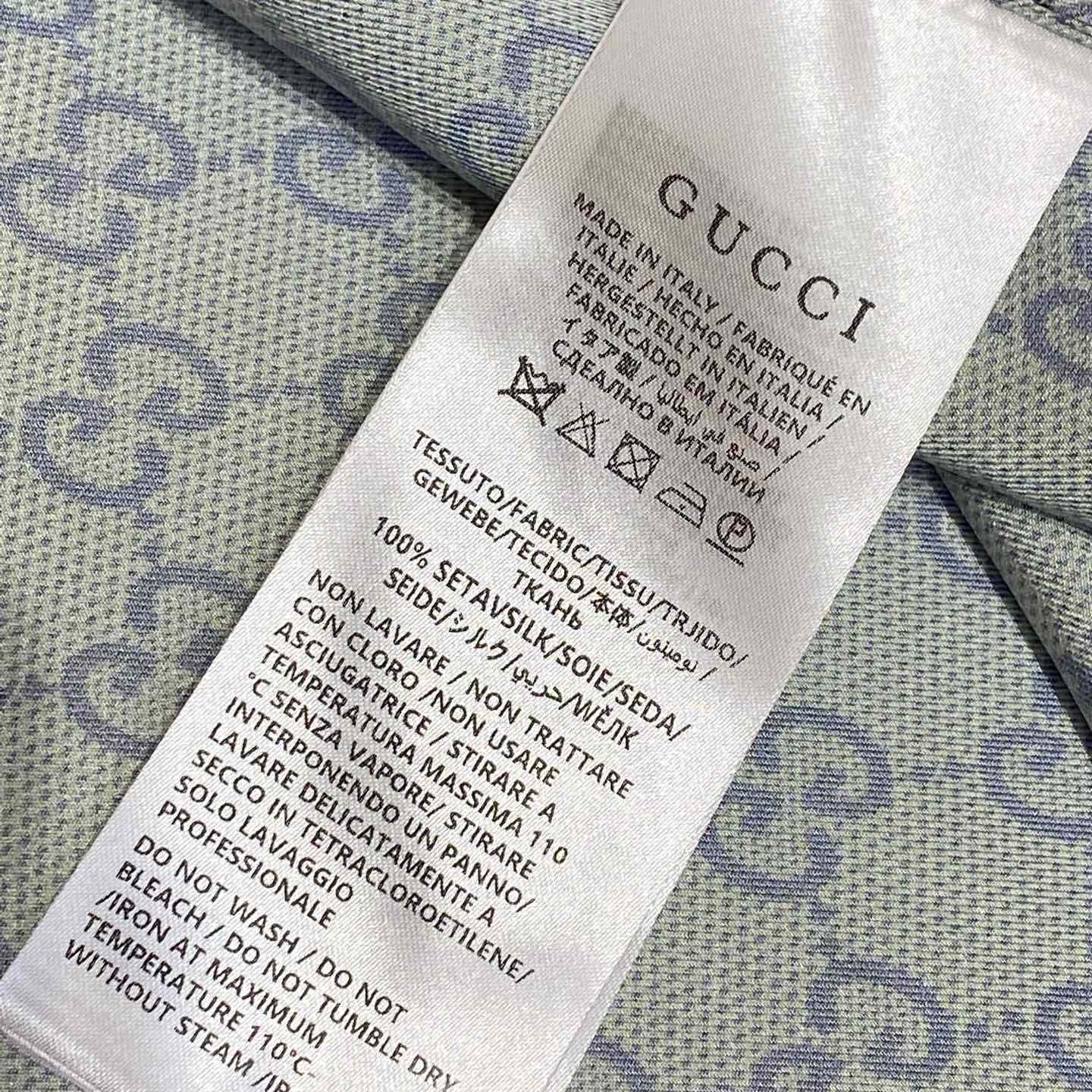Gucci GG Horsebit Print Silk Twill Short - 