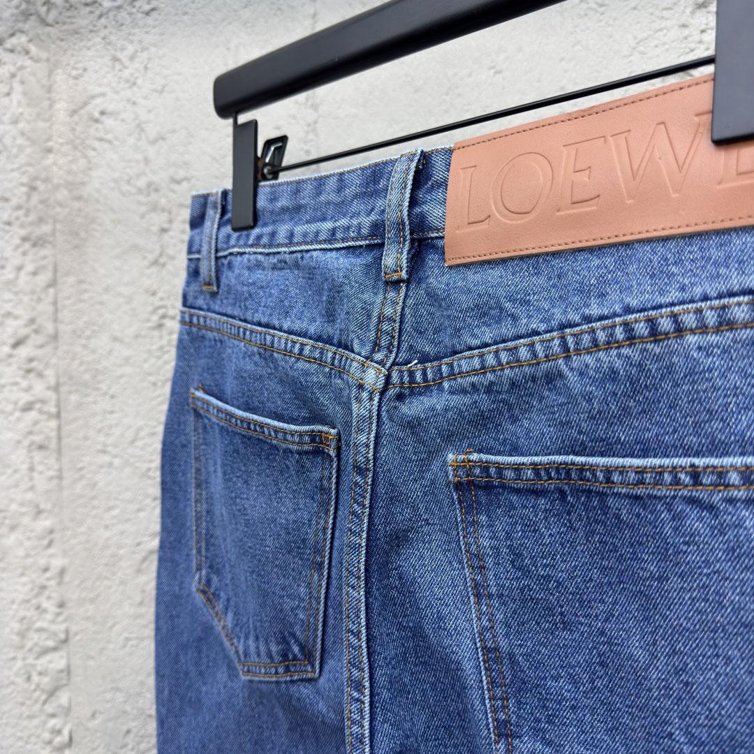Loewe Anagram Baggy Jeans 'Blue Denim' - DesignerGu