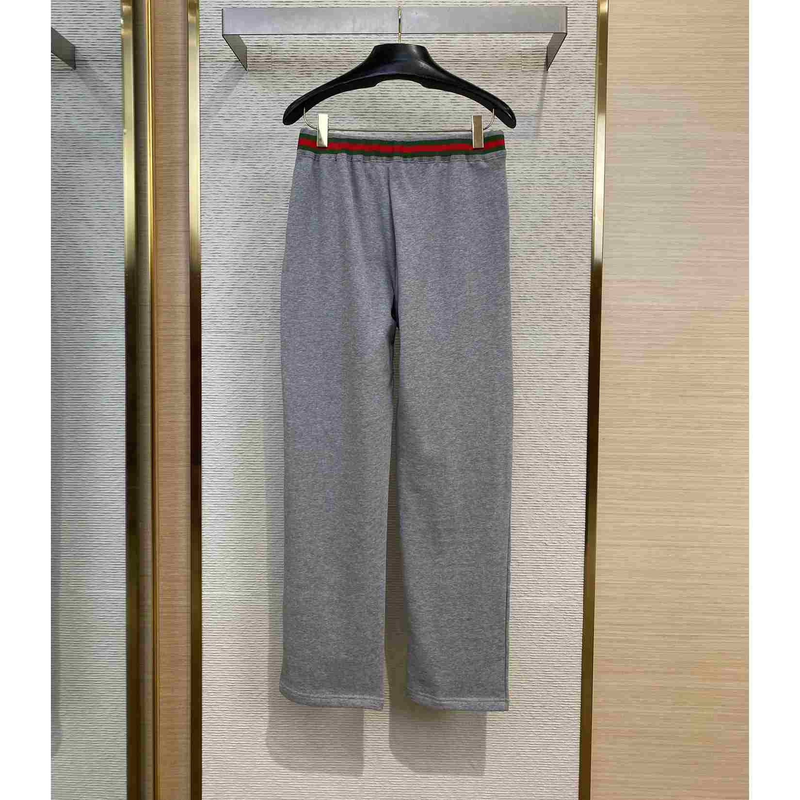 Gucci Cotton Jersey Jogging Pant With Web - 