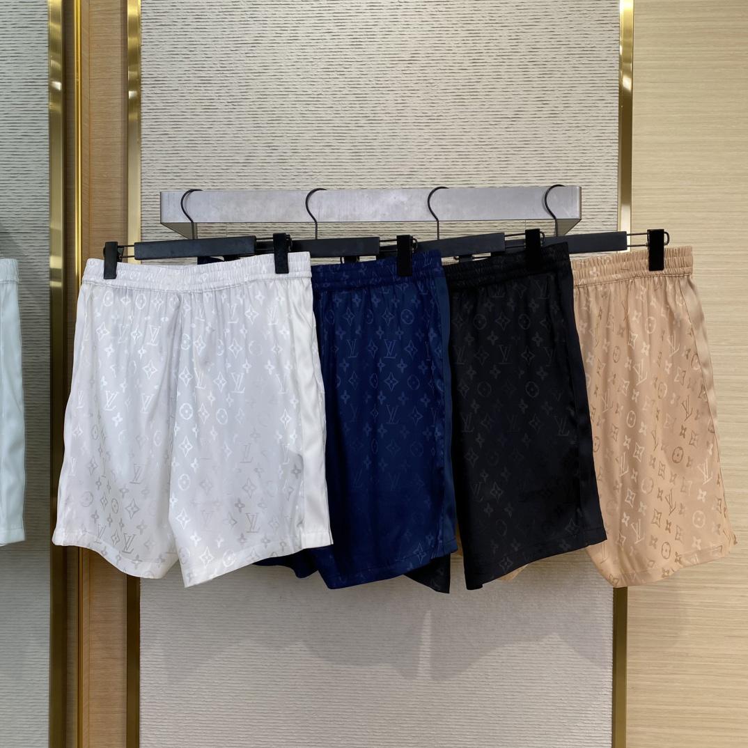 Louis Vuitton Monogram Jacquard Silk Shorts   - DesignerGu