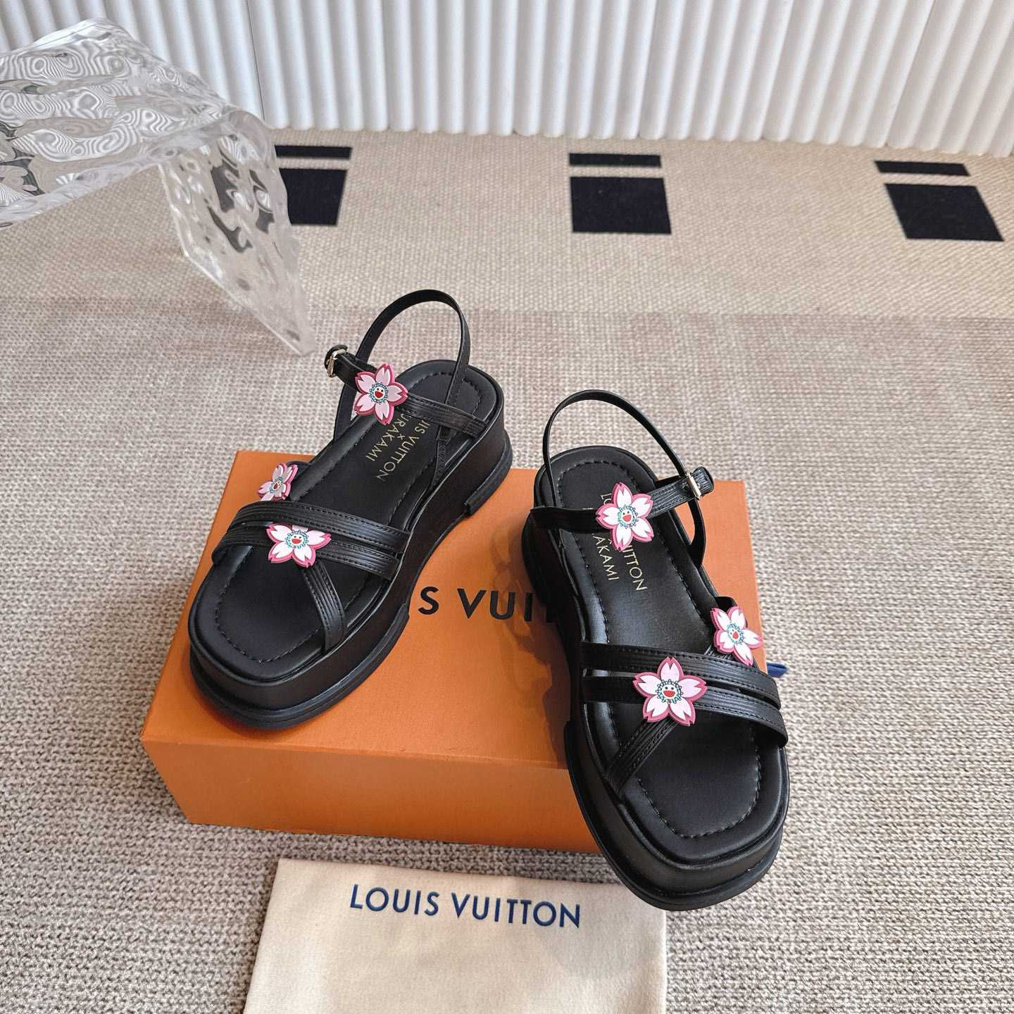 Louis Vuitton LV x TM Maya Platform Sandal - DesignerGu