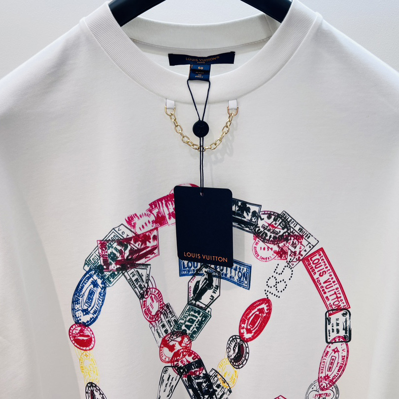 Louis Vuitton Travel Stamp LV Circle T-Shirt  - 