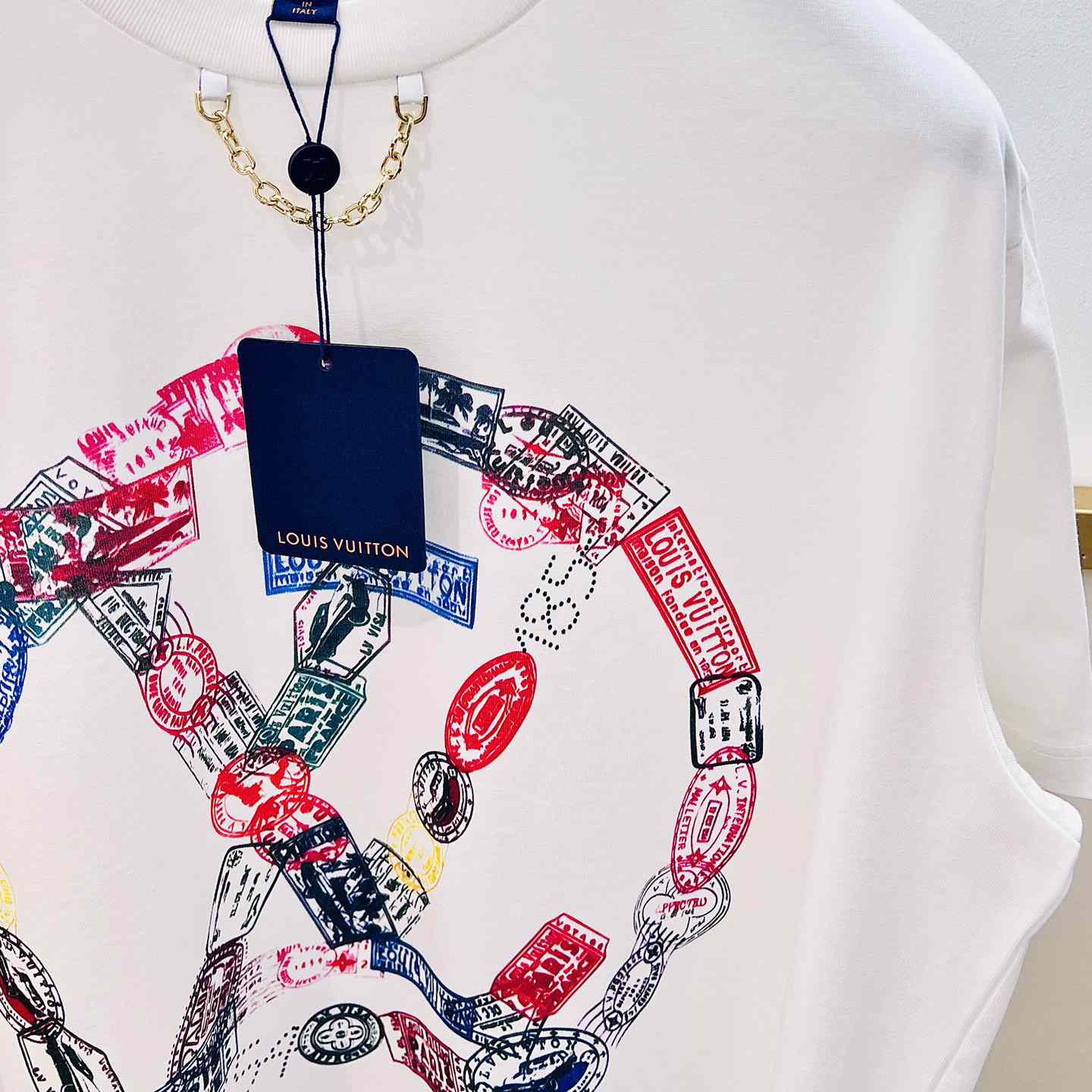 Louis Vuitton Travel Stamp LV Circle T-Shirt  - 