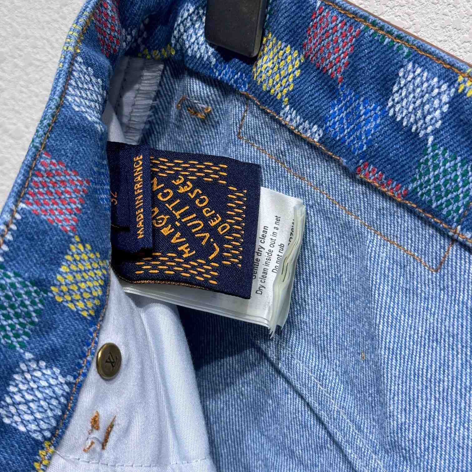 Louis Vuitton Damier Denim Shorts - DesignerGu