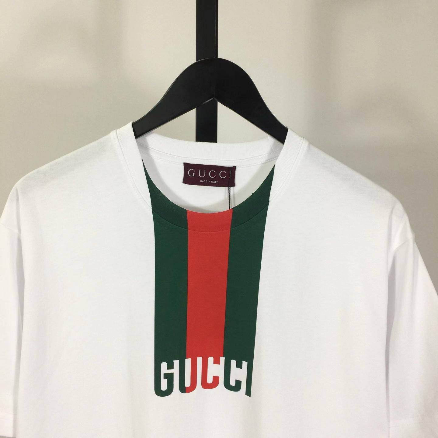 Gucci Web-detail T-shirt - DesignerGu