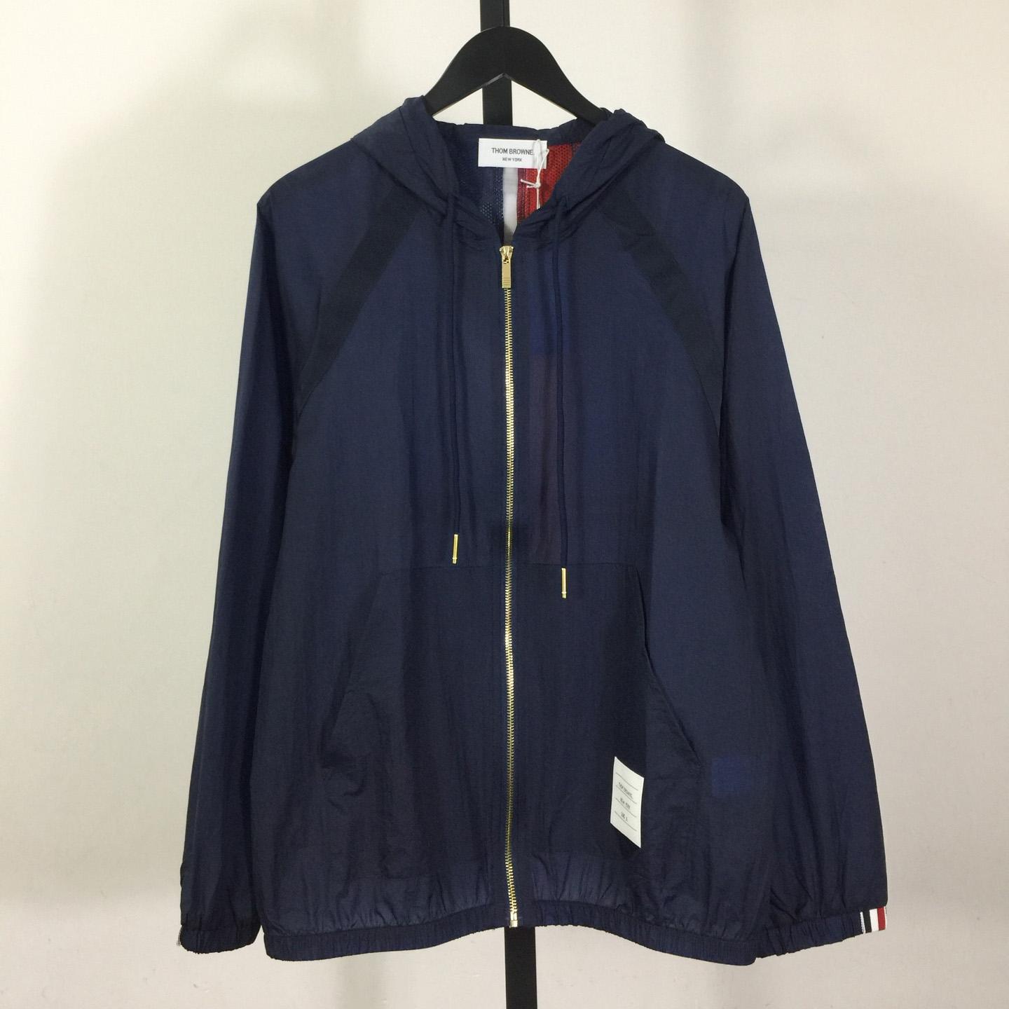 Thom Browne Back Bar Three-Color Sunscreen Long Sleeve Jacket - DesignerGu