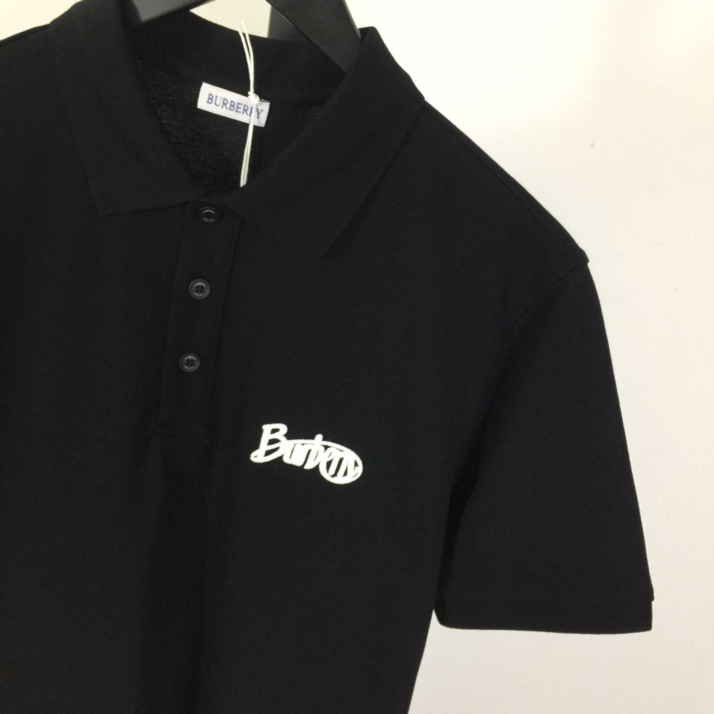 Cotton Polo Shirt In Black - 