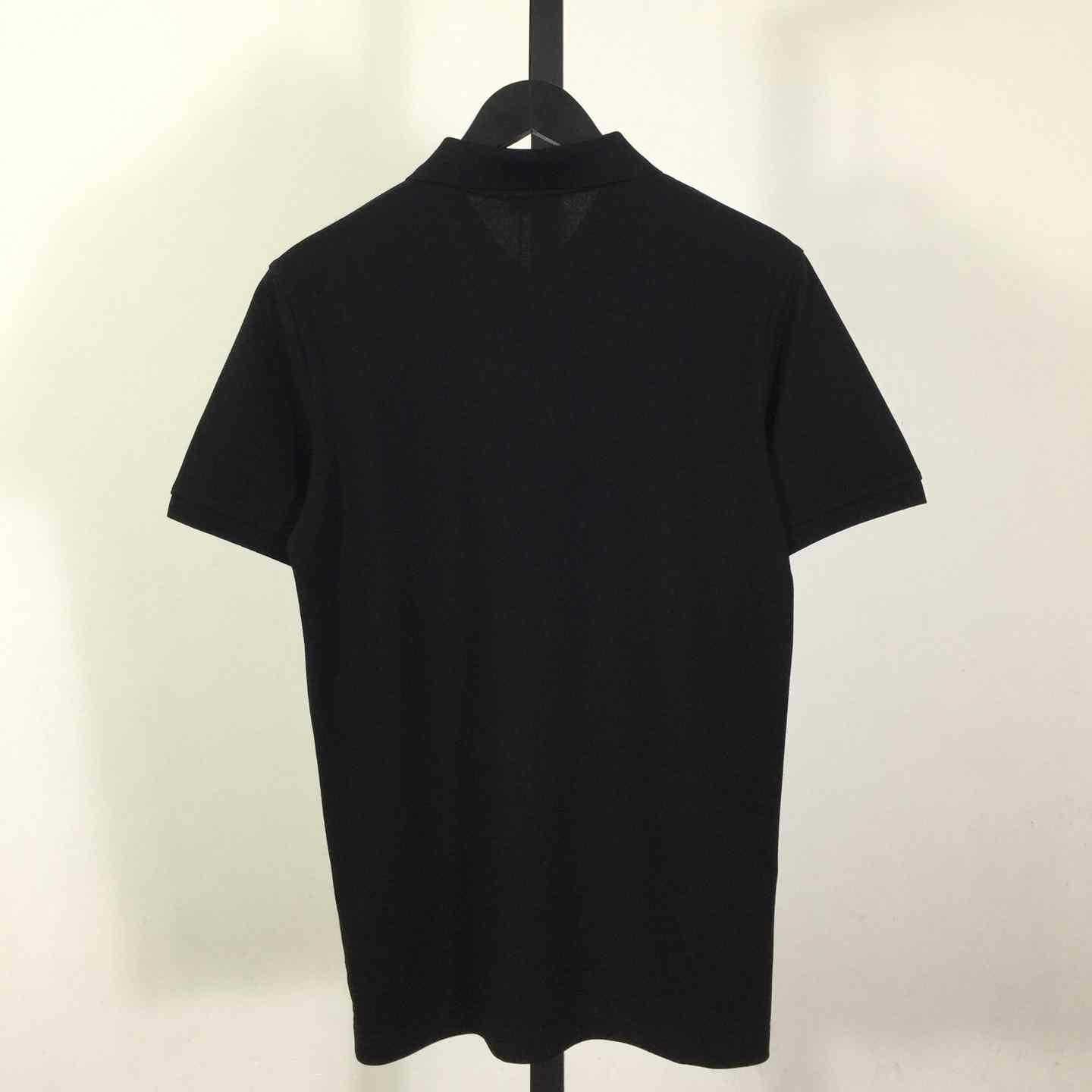 Cotton Polo Shirt In Black - 