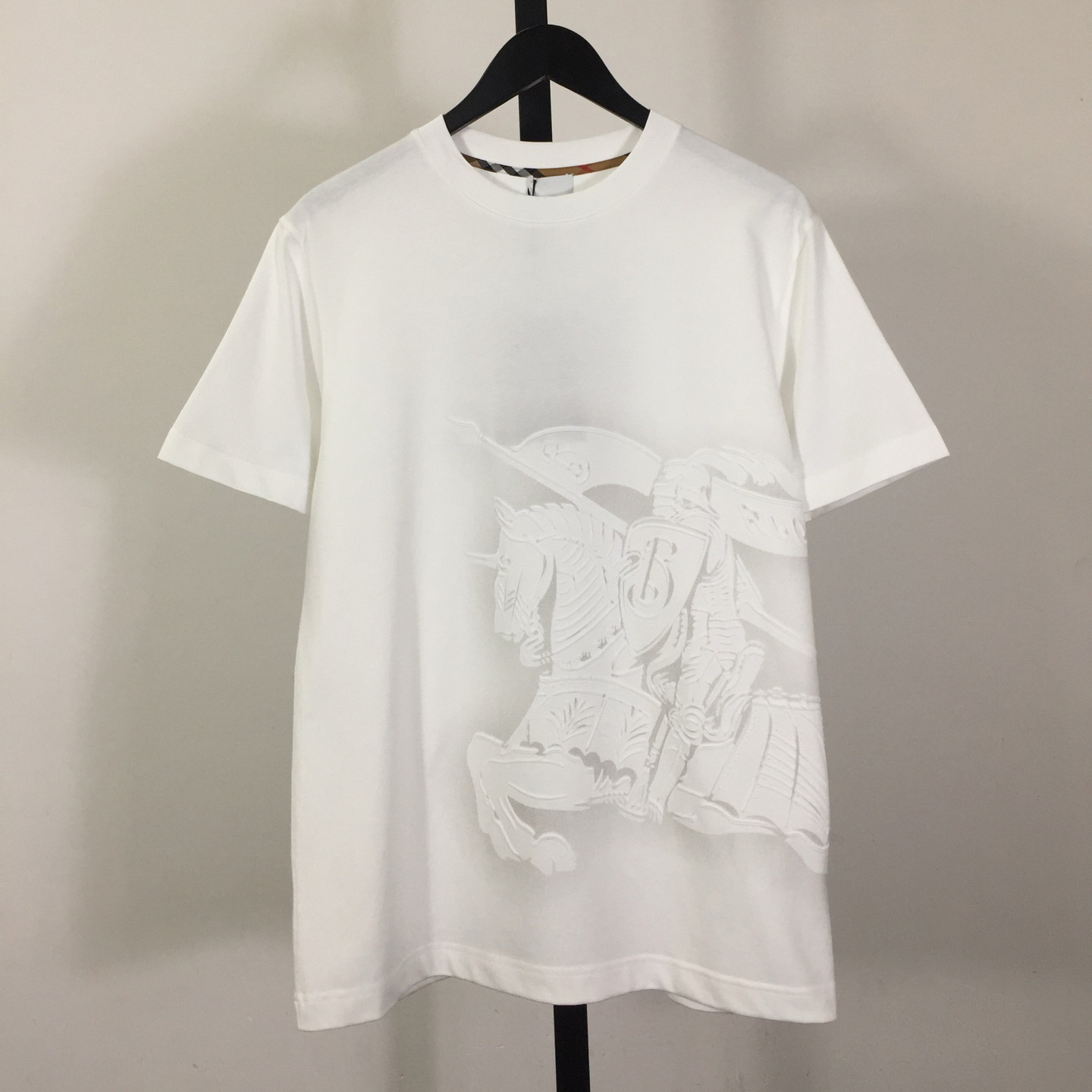 Burberry White EKD Cotton T-shirt - DesignerGu