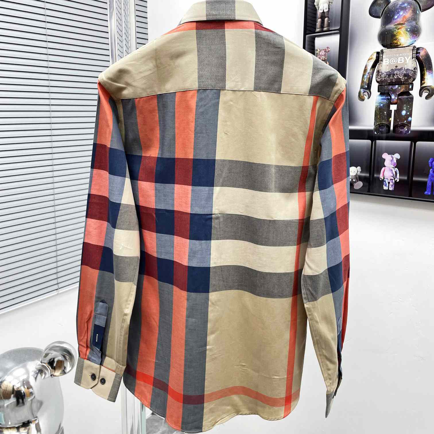 Burberry Check Stretch Shirt  - 