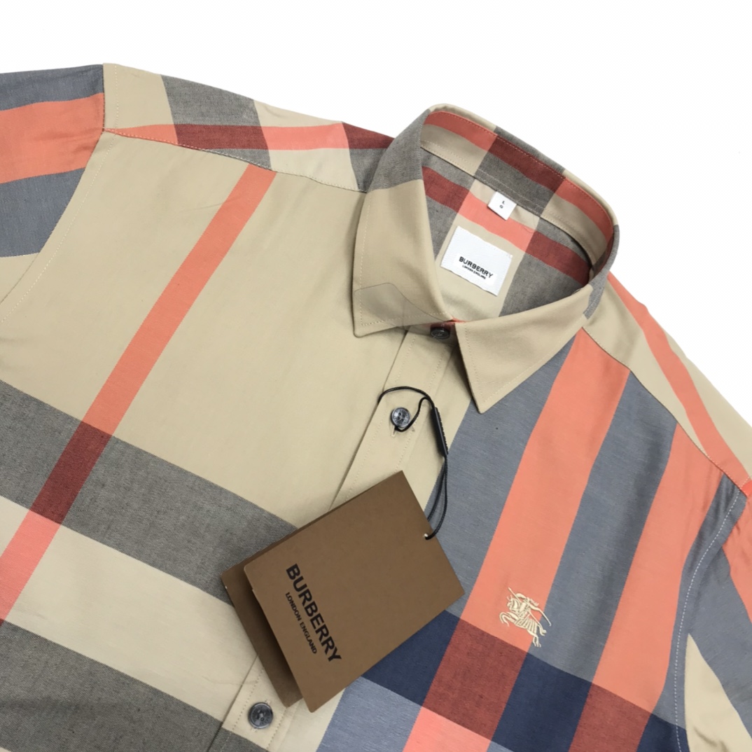 Burberry Check Stretch Shirt  - 