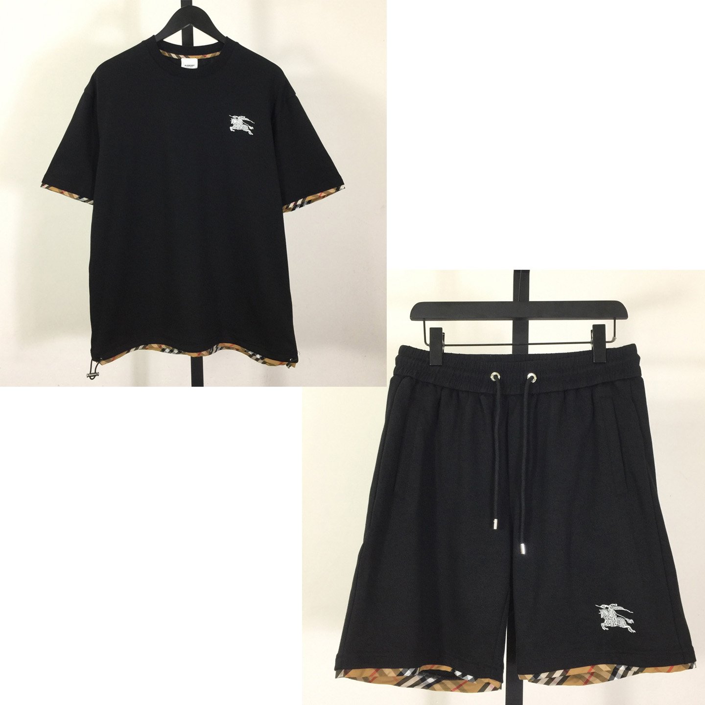 Burberry Cotton Tee And Short - DesignerGu
