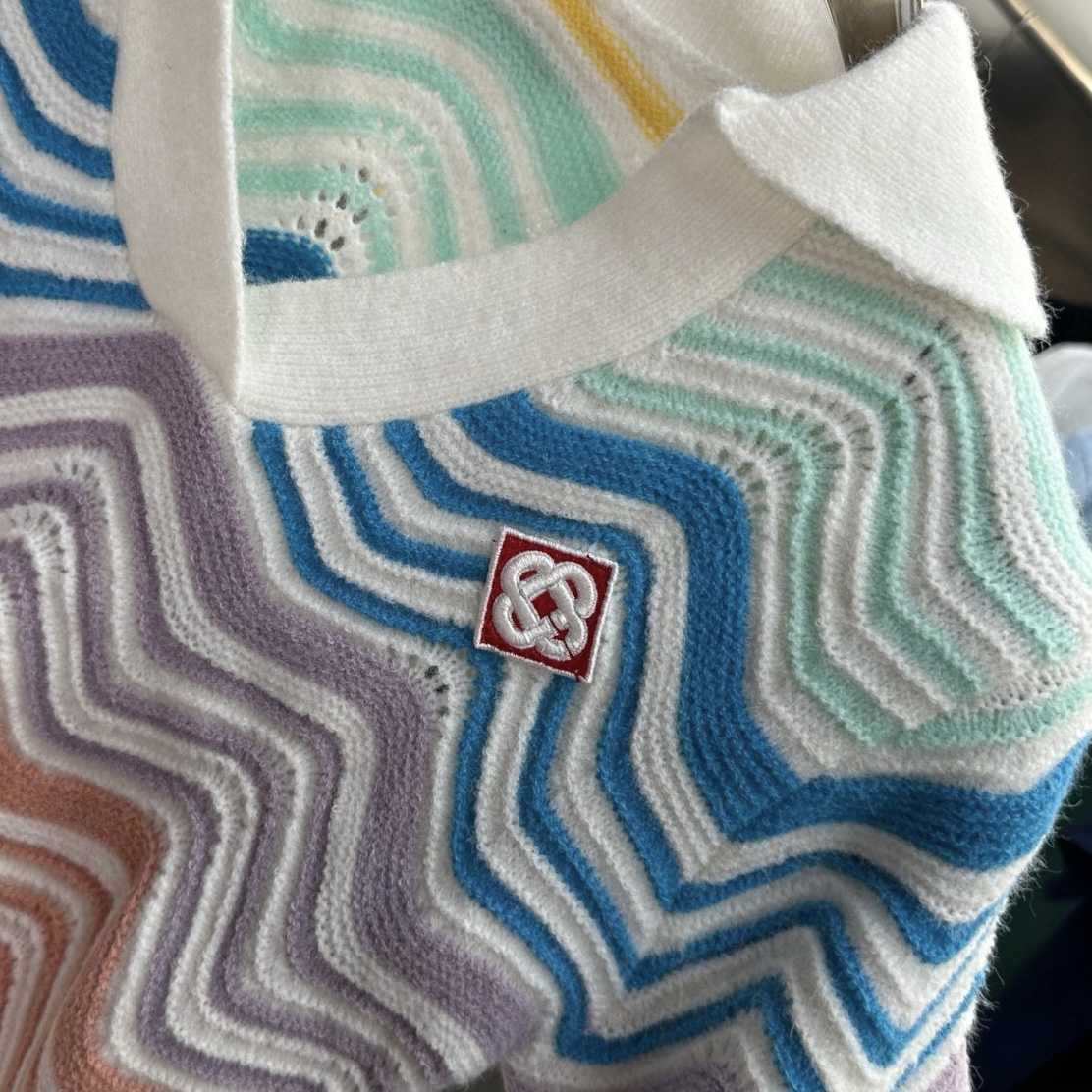 Casablanca Gradient Wave Crochet Top And Short Skirt - DesignerGu