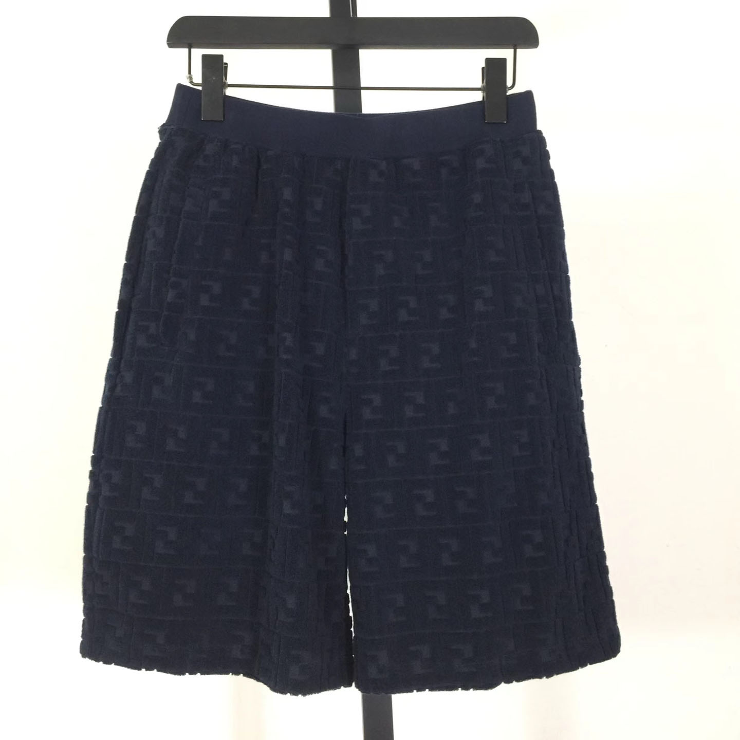 Fendi Blue FF Terry Shorts - DesignerGu