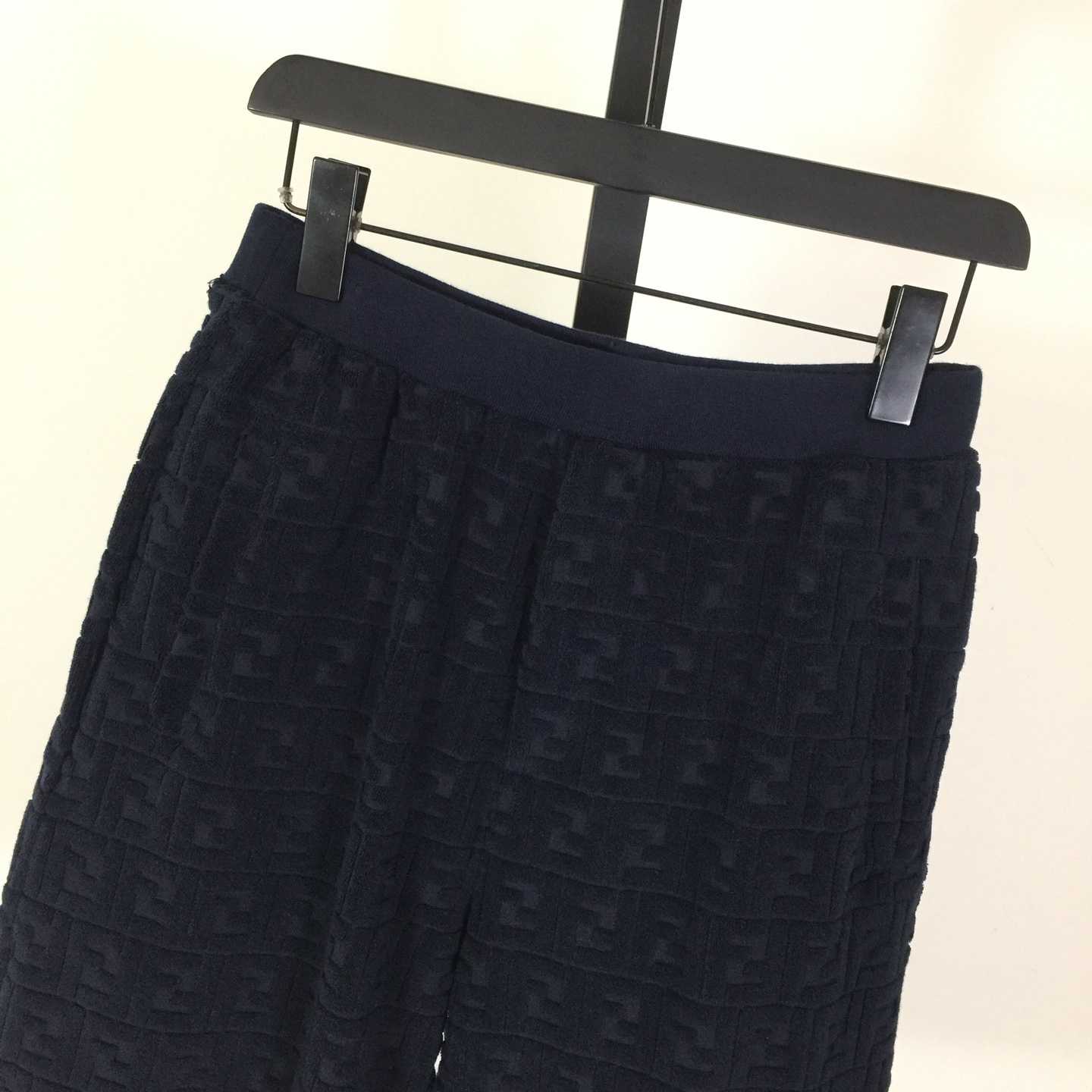 Fendi Blue FF Terry Shorts - DesignerGu
